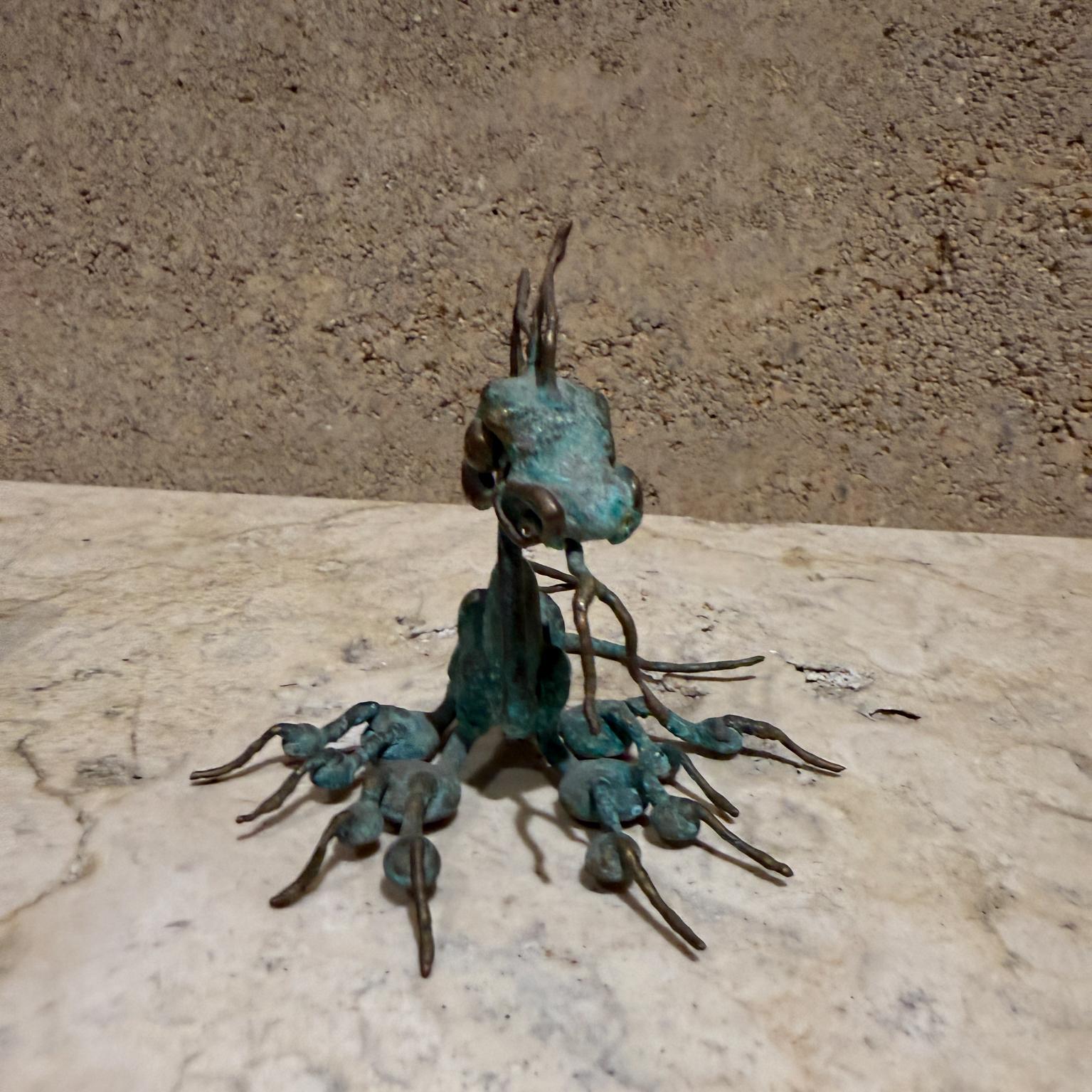 Bronze Sculpture d'art dragon patinée en vente