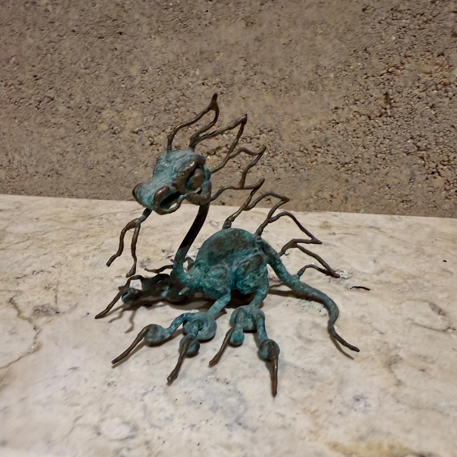 Sculpture d'art dragon patinée en vente 1