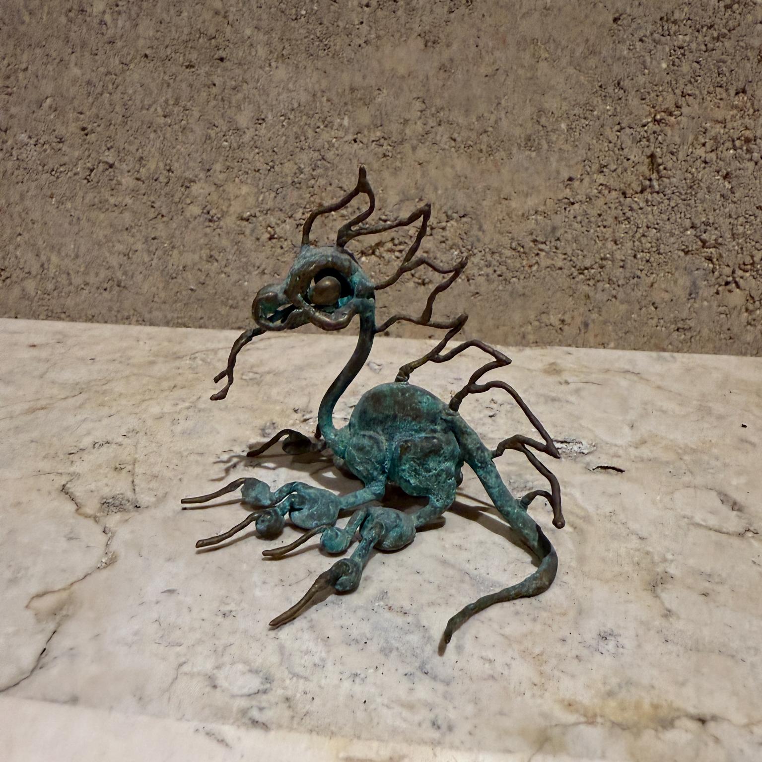Sculpture d'art dragon patinée en vente 2