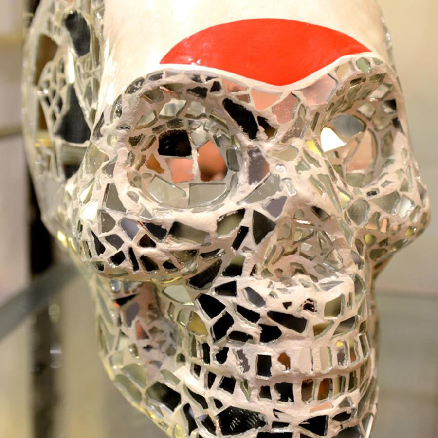 Hand-Crafted Sculpture Artist Proof Skull Vanity