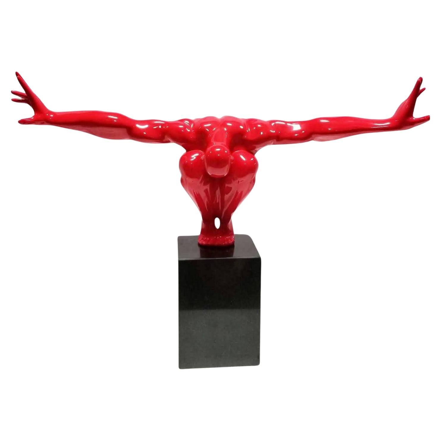 Sculpture d'une figure d'athlète en résine en vente