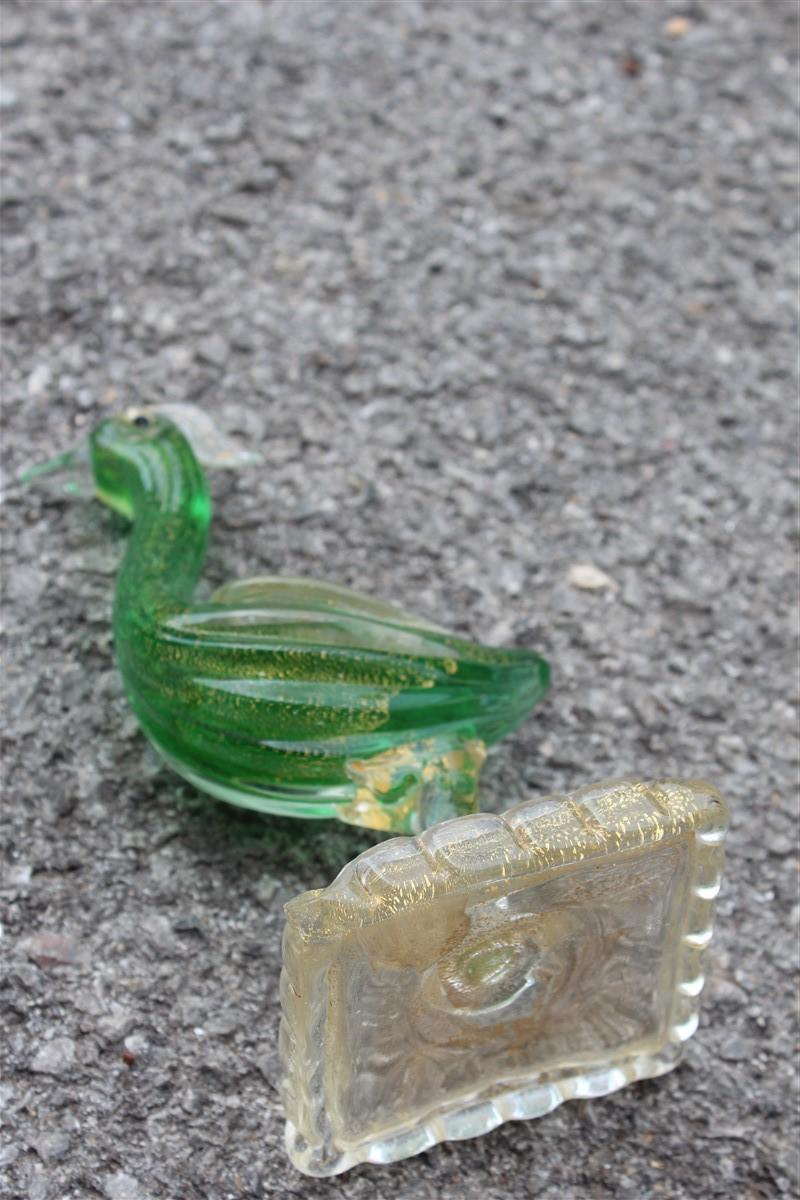 Italiano Scultura Uccello Archimede Seguso Greene & Greene 1940 Etichetta Originale in vendita