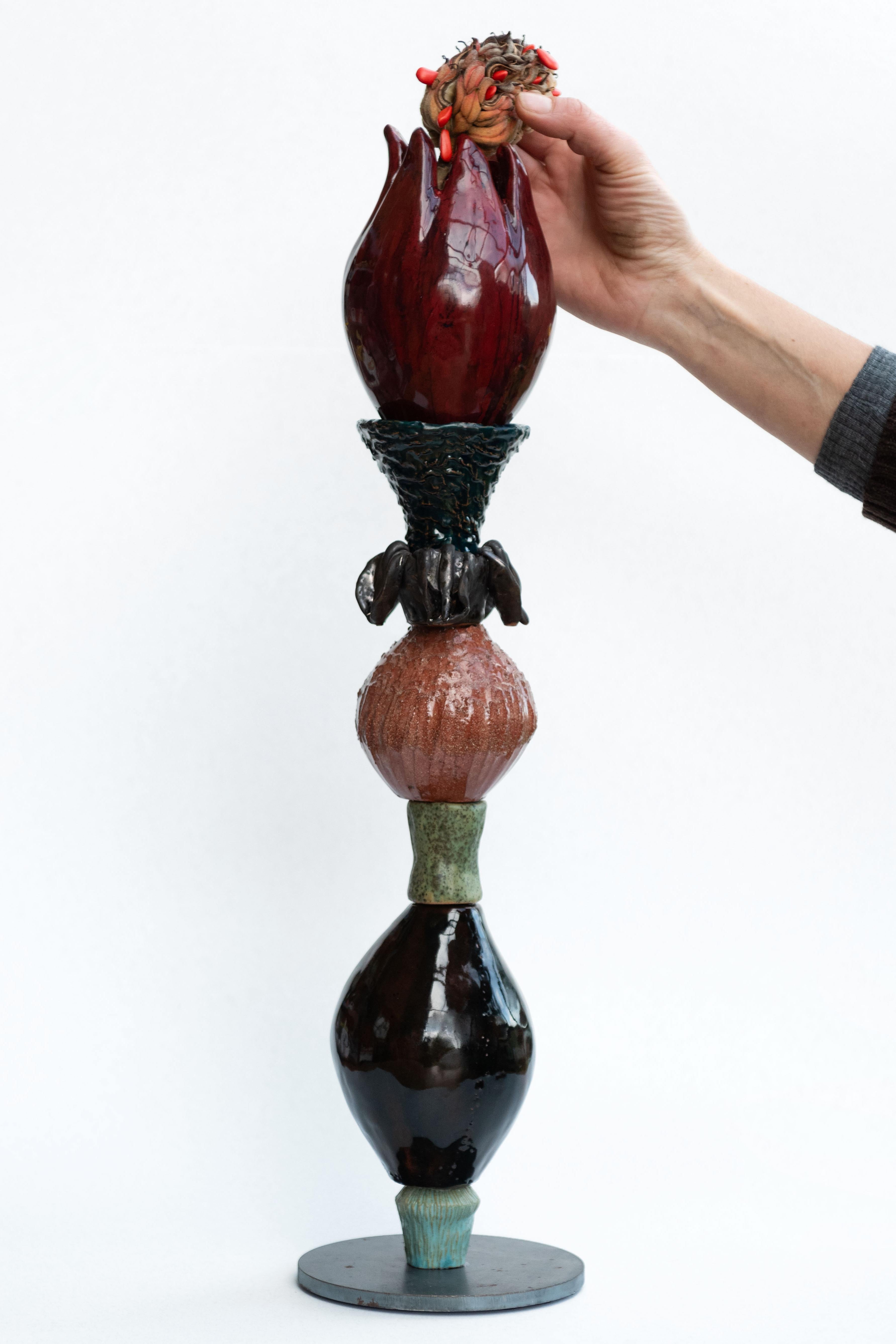 Italiano Scultura Bloomen 10 di Zanellazine Ceramics in vendita