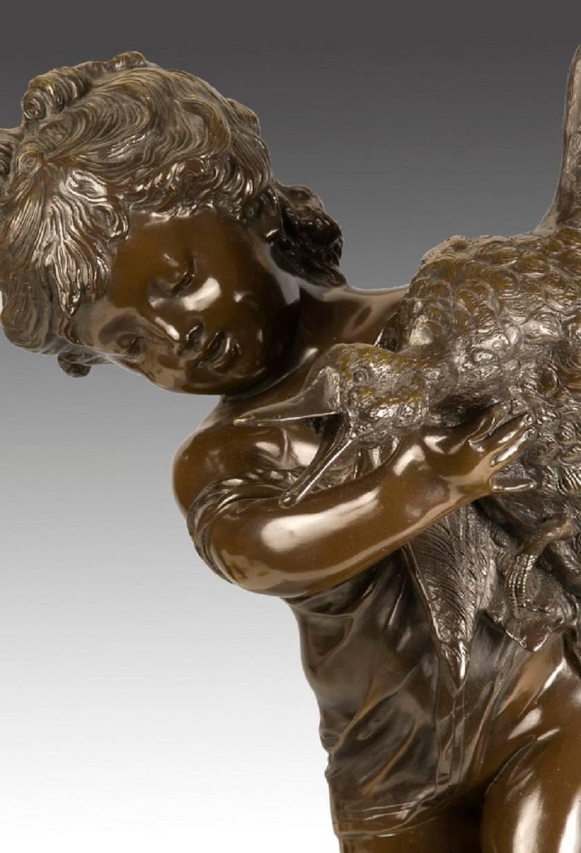 Lost wax casting. The work is inspired by models of the French sculptor Auguste Moreau, son of also the sculptor Jean-Baptiste Moreau.
· Size: 33x26x61 cms.
International Buyers – Please Note:
?Import duties, taxes and charges are not included in