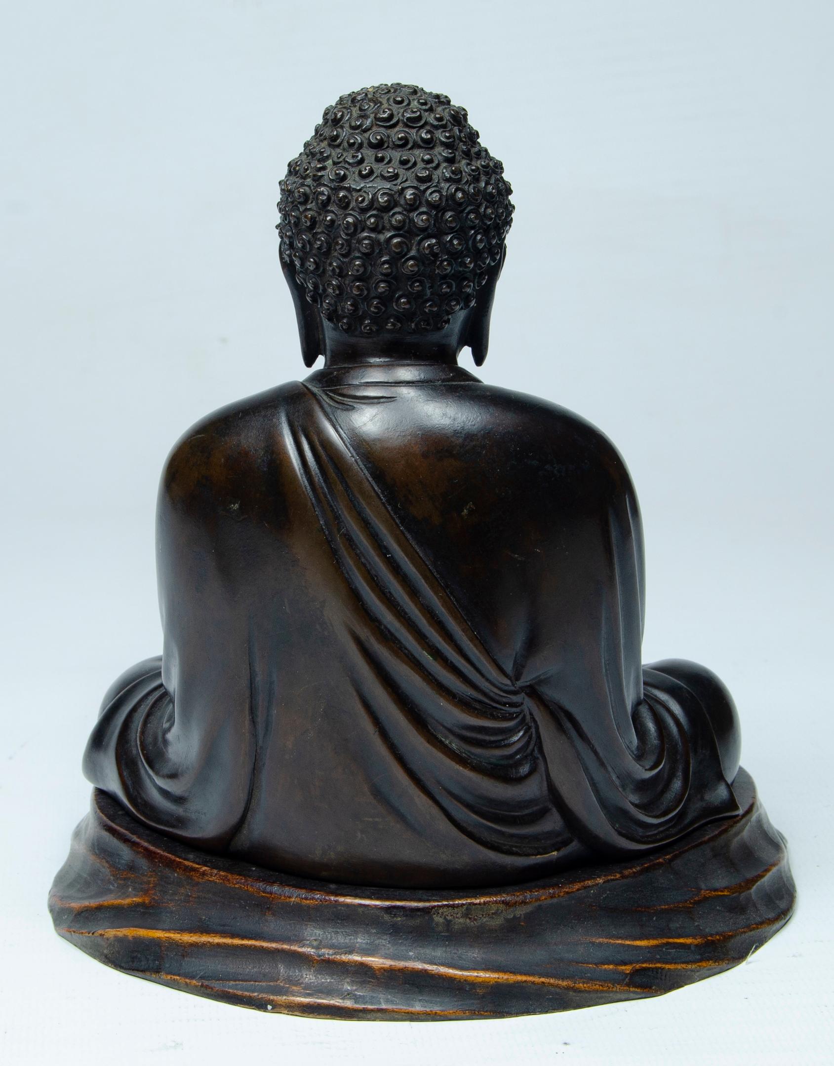 Japonisme Sculpture Bronze Japanese Buddha