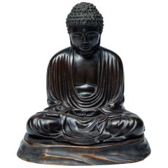 Sculpture Bronze Bouddha Japonais