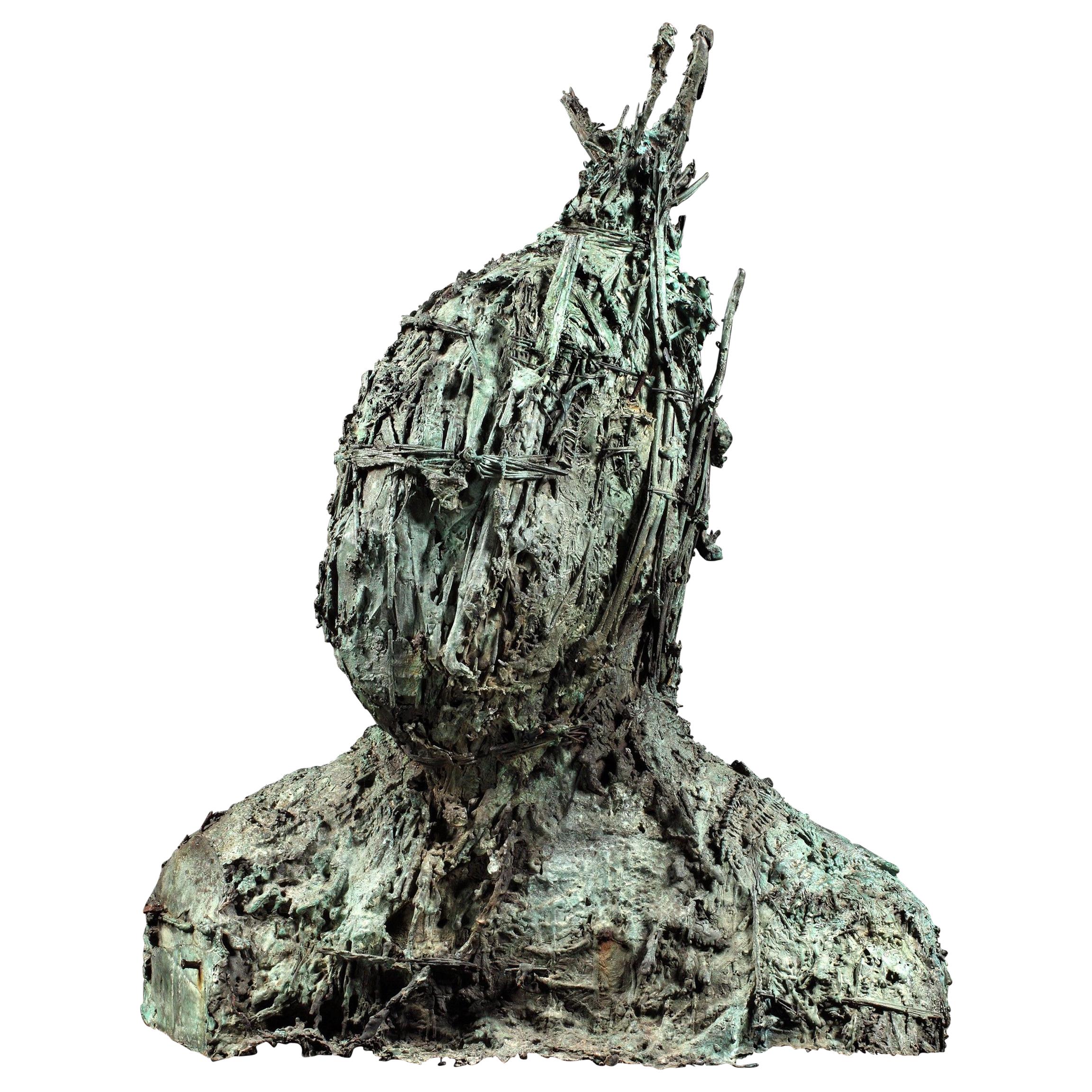 Sculpture, Bronze, Laurence Edwards, Creekman, Creek 1, Snape, Suffolk, Marsh