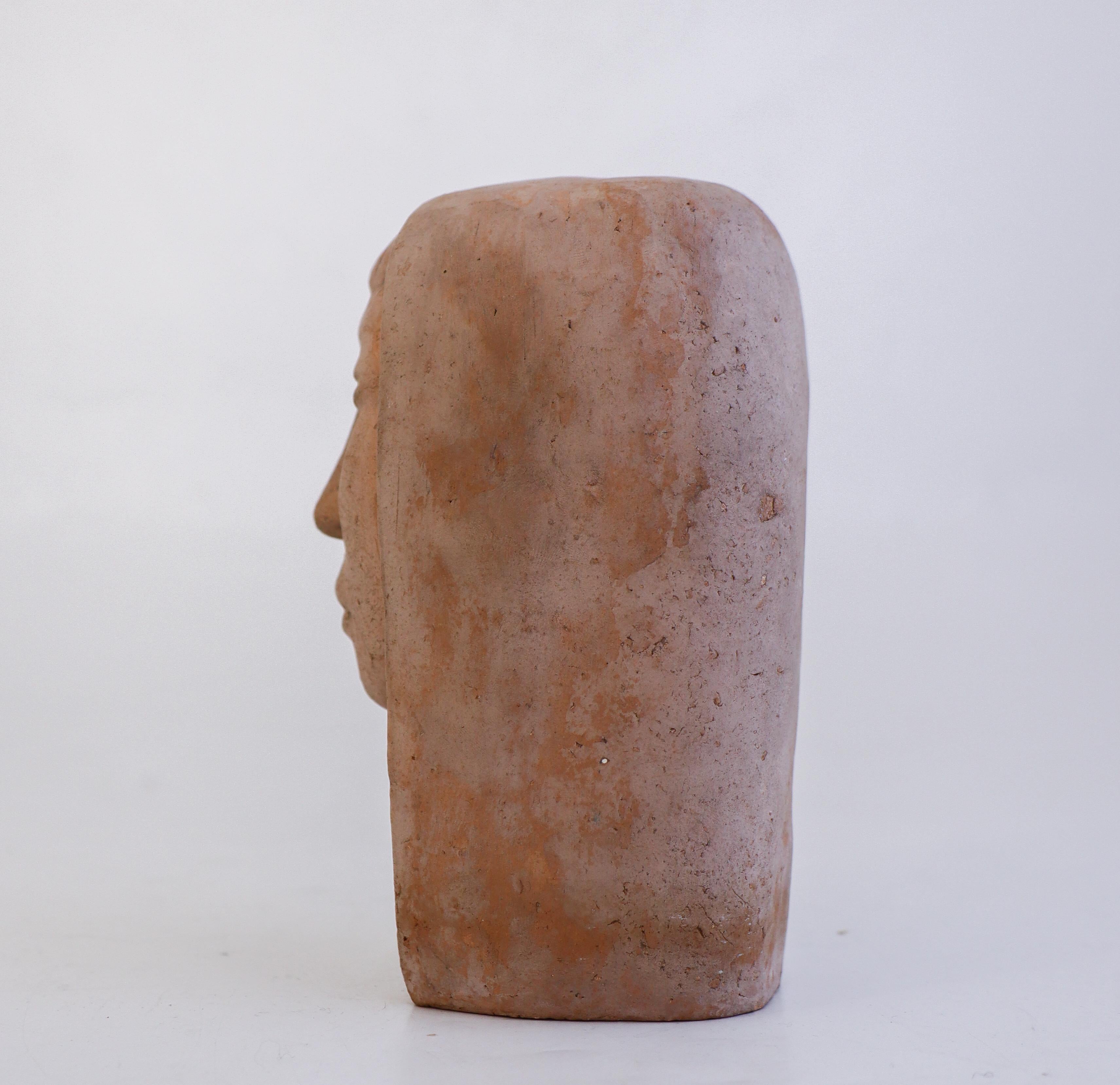 Skulpturbüste aus Terrakotta  - Åke Holm - Höganäs (20. Jahrhundert) im Angebot