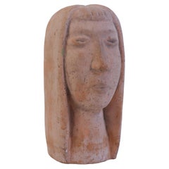 Escultura busto en terracota  - Åke Holm - Höganäs