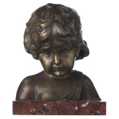 Sculpture - Bust of a boy - Bastiani (signed)