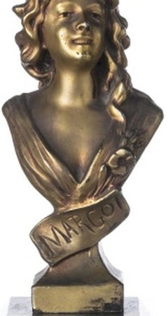 Sculpture - Bust of a girl - J. Garnier (signed) - 19th century