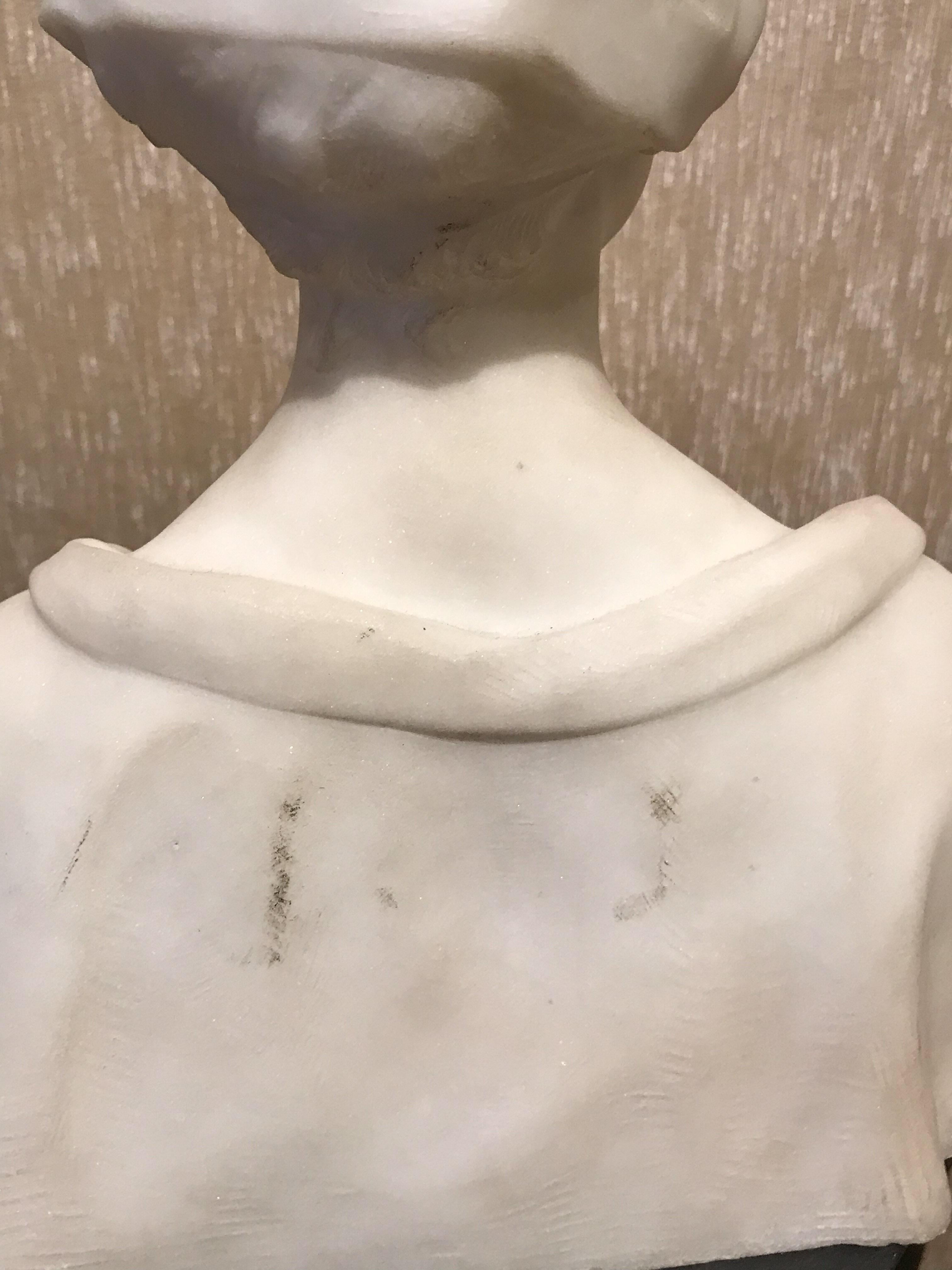 Skulptur-Büste einer Dame im Angebot 4