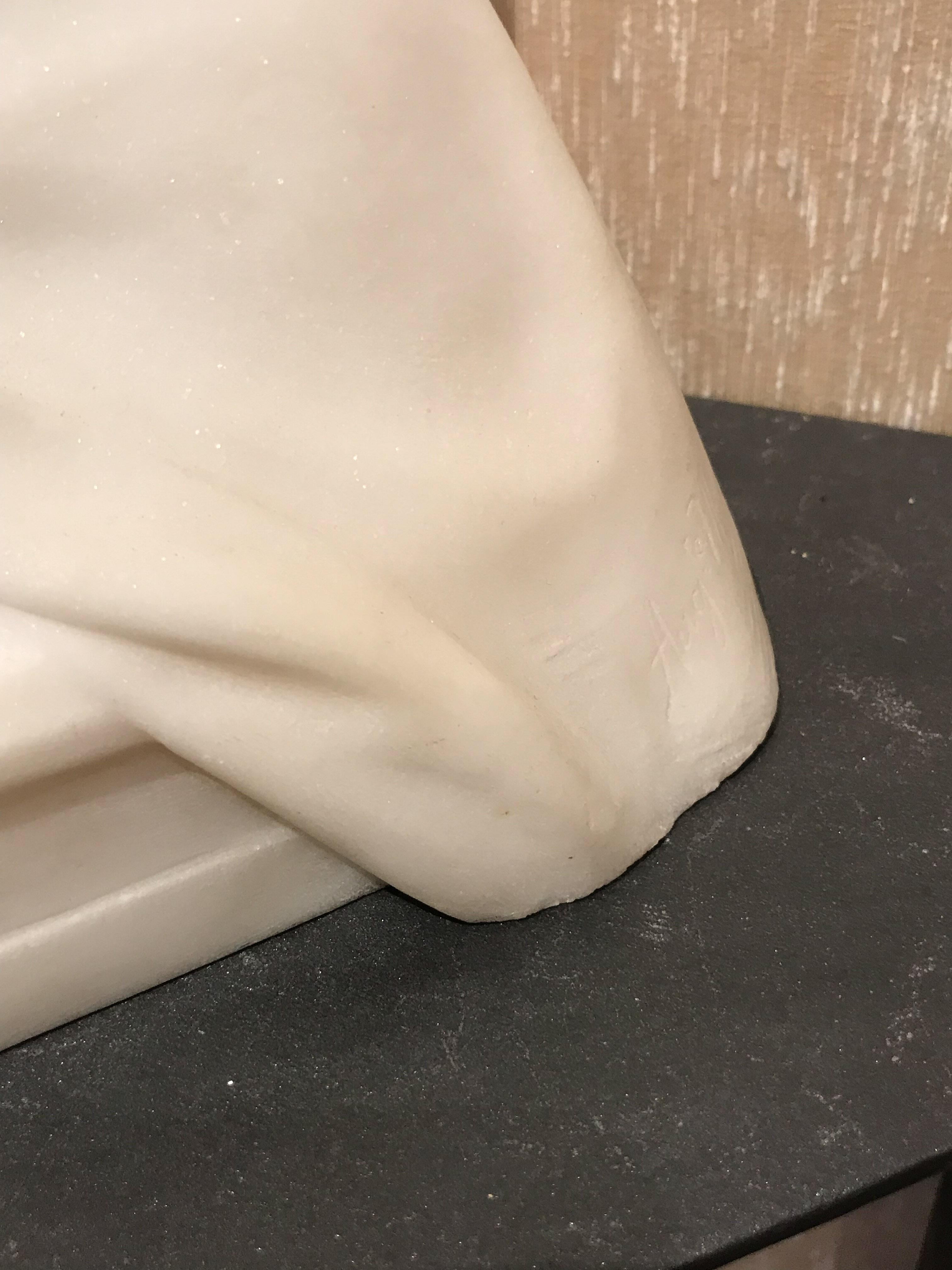 Marble Sculpture “Bust of a Lady” For Sale