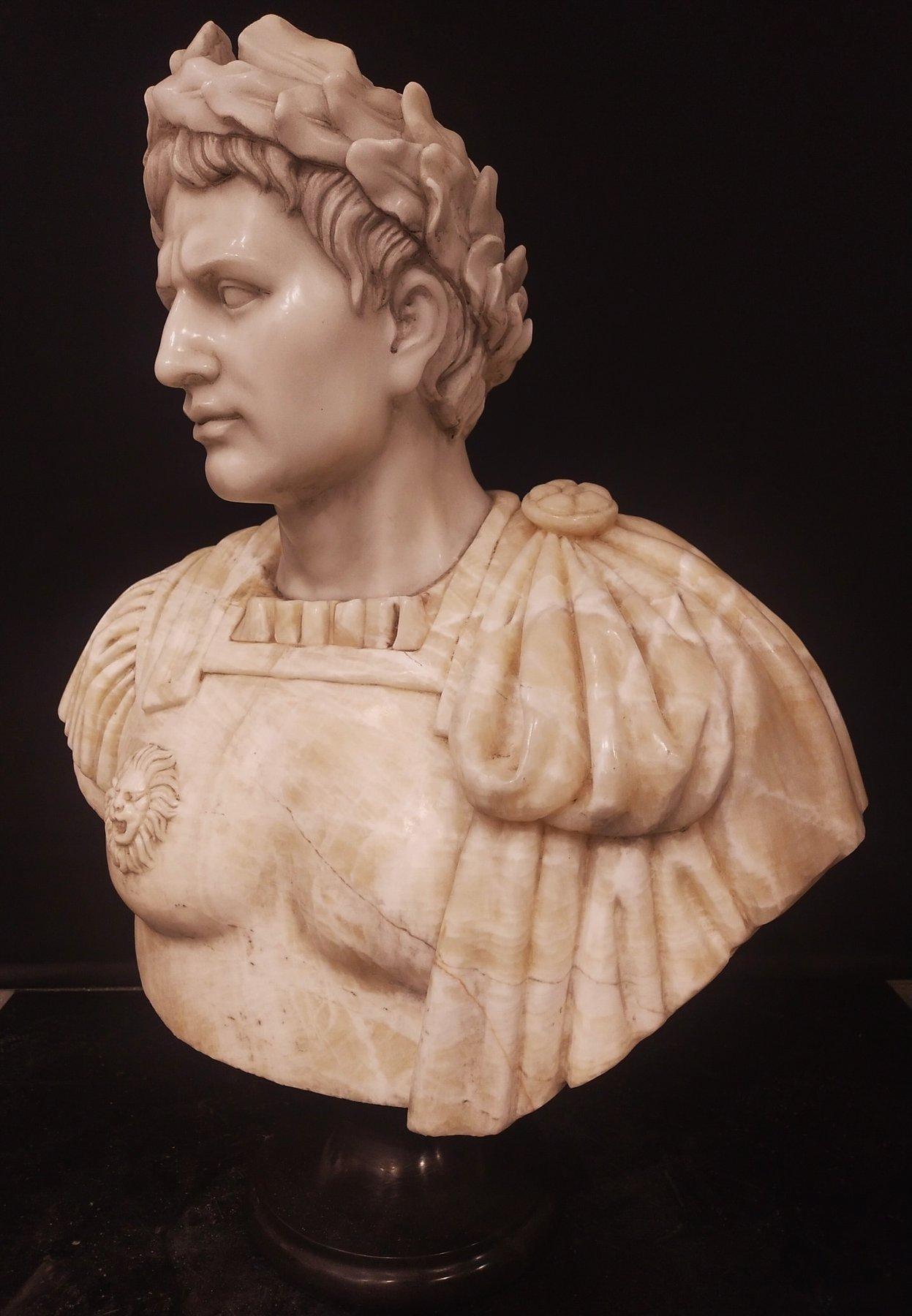 Escultura, Busto de Emperador en ónice importante - 90 cm - Mármol en Bueno estado para la venta en Rome, IT