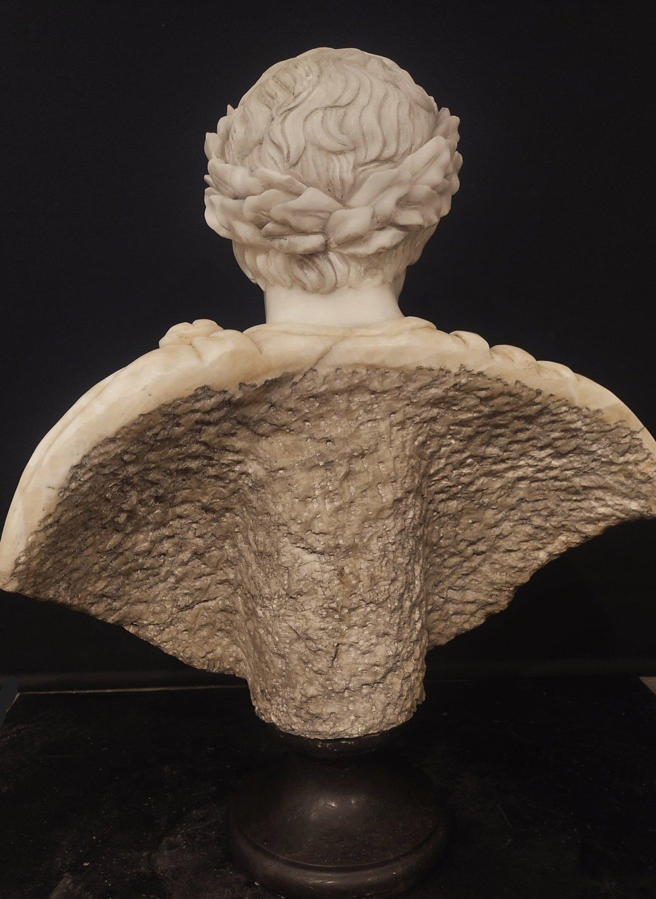 Escultura, Busto de Emperador en ónice importante - 90 cm - Mármol siglo XX en venta
