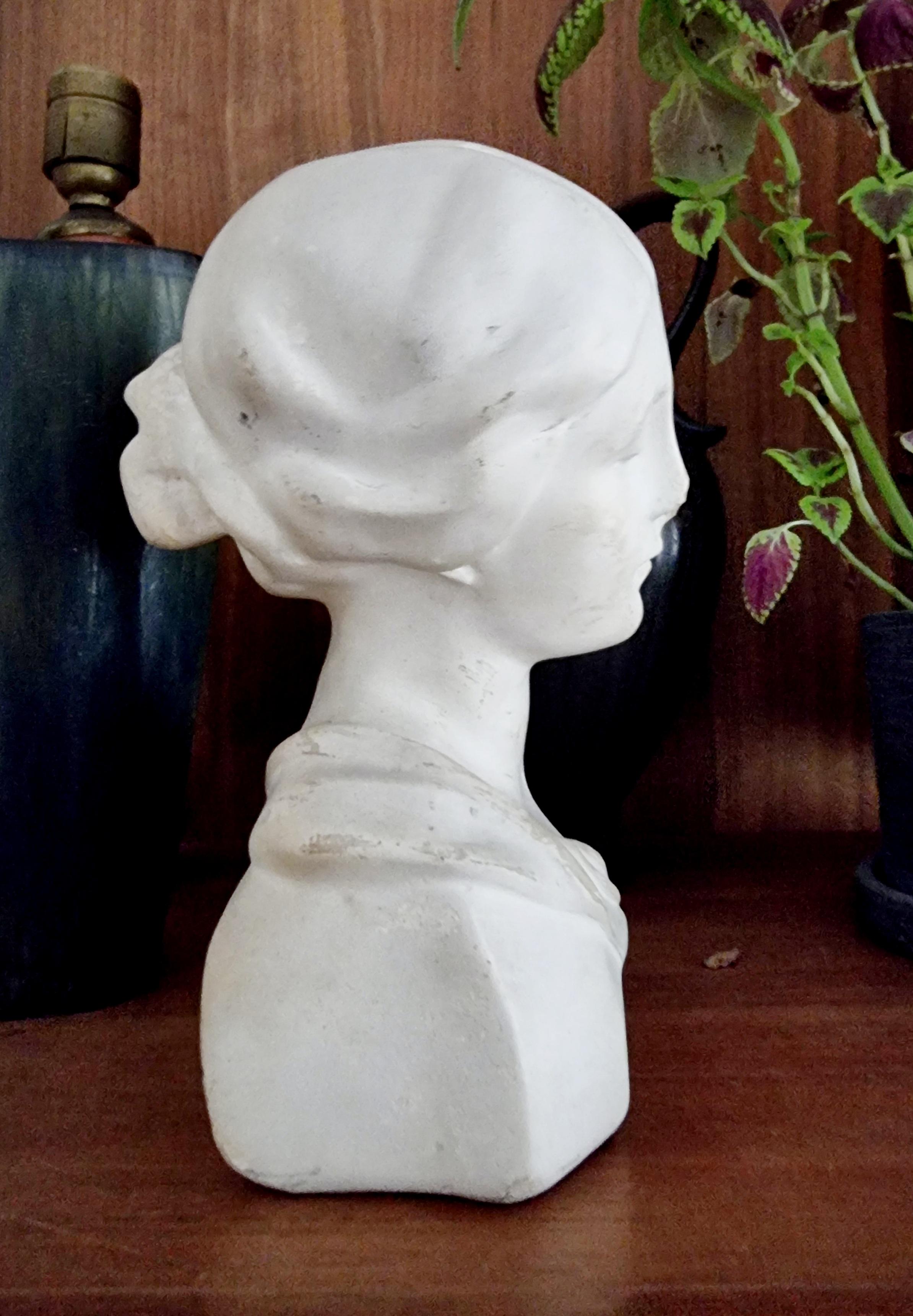 Danish Sculpture / Bust of Young Woman, C B L Eneret