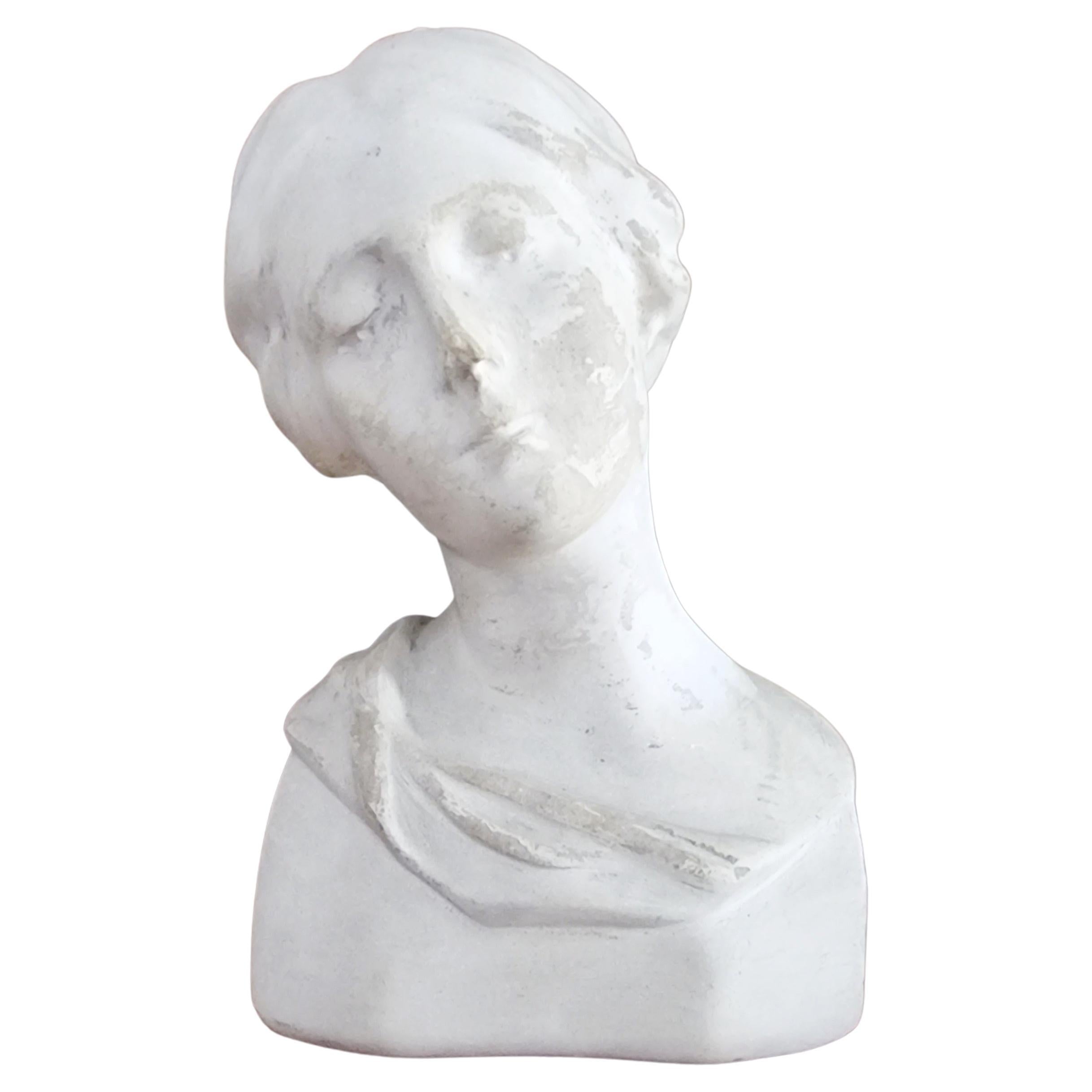Sculpture / Bust of Young Woman, C B L Eneret