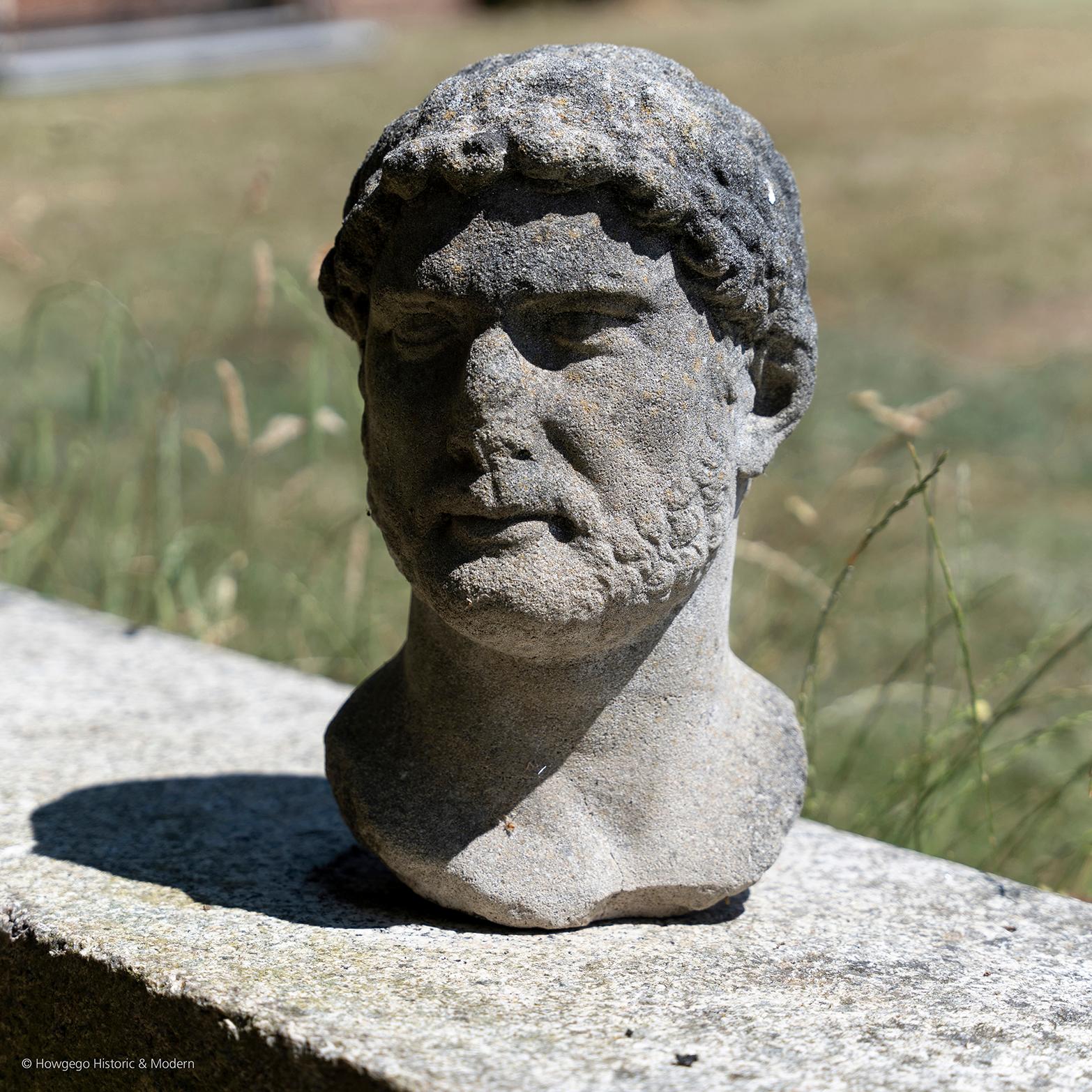 After the antique. This bust conveys the character of Brutus his courage, strength, power, nobility, honour and conviction. 
Measures: height 34cm., 13.5