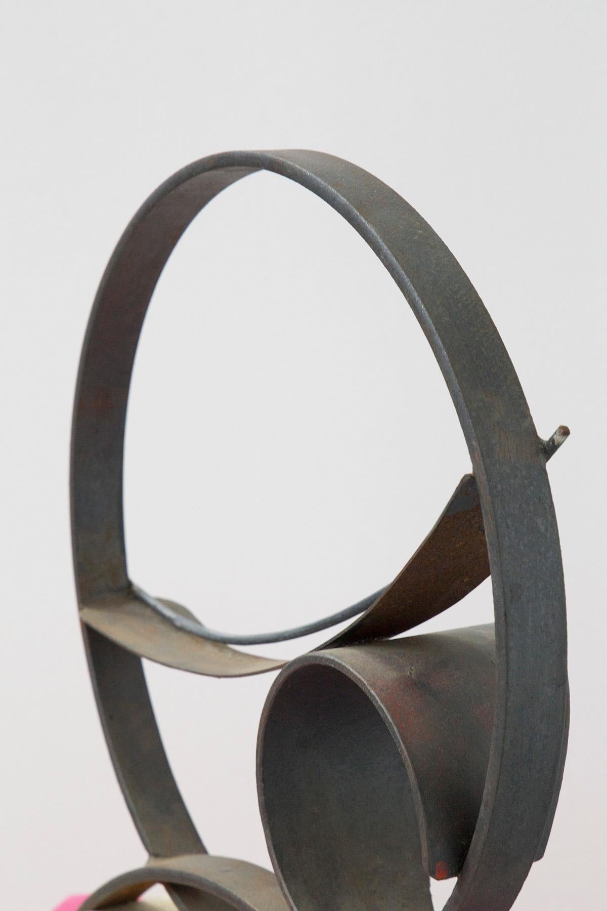 Iron Sculpture by Antonio Del Donno Untitled, Signed For Sale