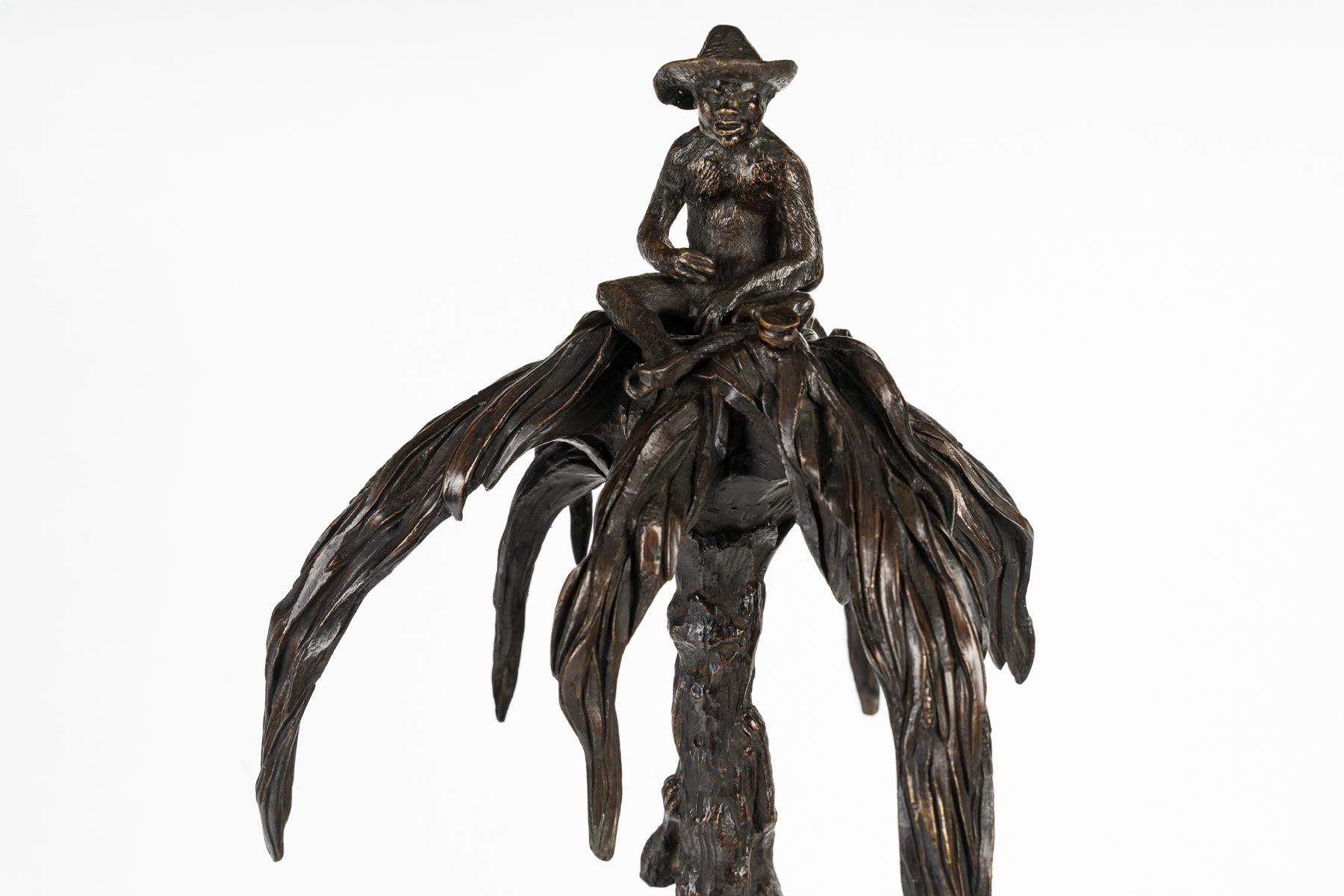 Sculpture de Christophe Fratin, palmier à cigare, période Napoléon III. Bon état - En vente à Saint-Ouen, FR