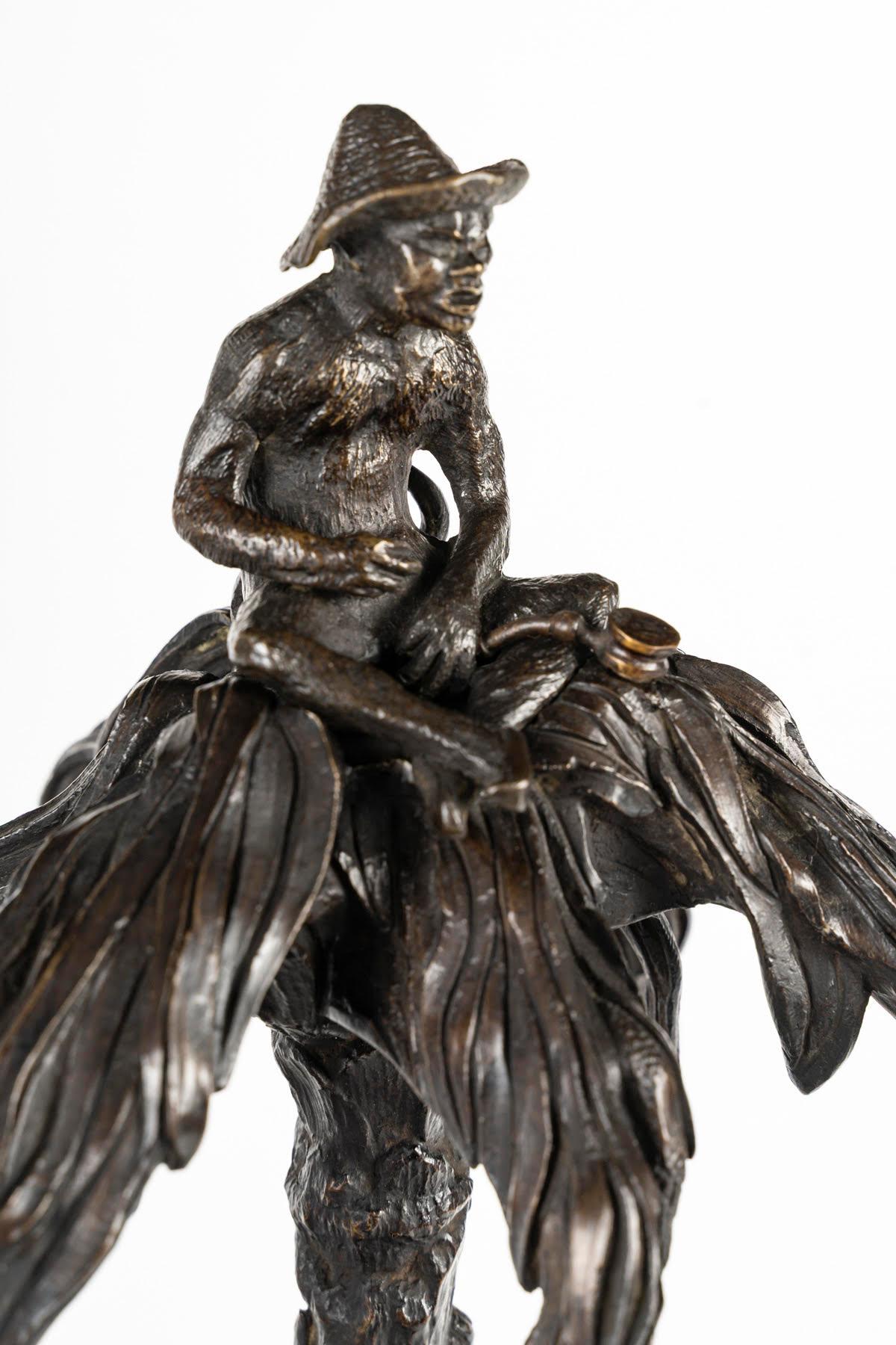 XIXe siècle Sculpture de Christophe Fratin, palmier à cigare, période Napoléon III. en vente