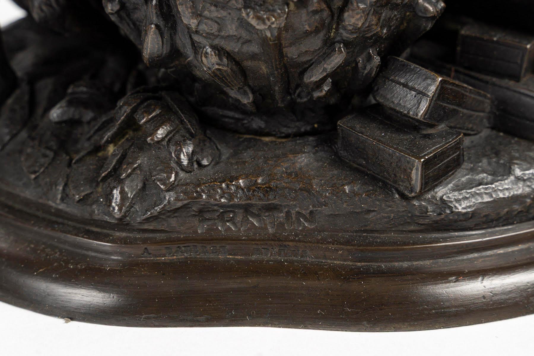 Sculpture de Christophe Fratin, palmier à cigare, période Napoléon III. en vente 2
