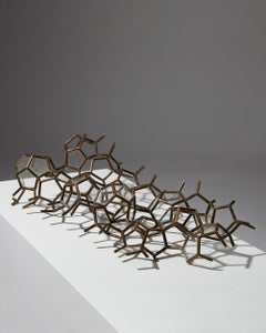 Skulptur von Einar Höste, Messing und Acryl, Contemporary, Schweden, 1980er Jahre