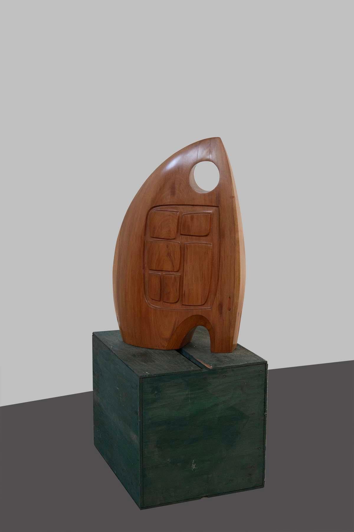 Skulptur von Elvio Becheroni mit dem Titel: Konstruktion mit Geheimnis (Postmoderne) im Angebot