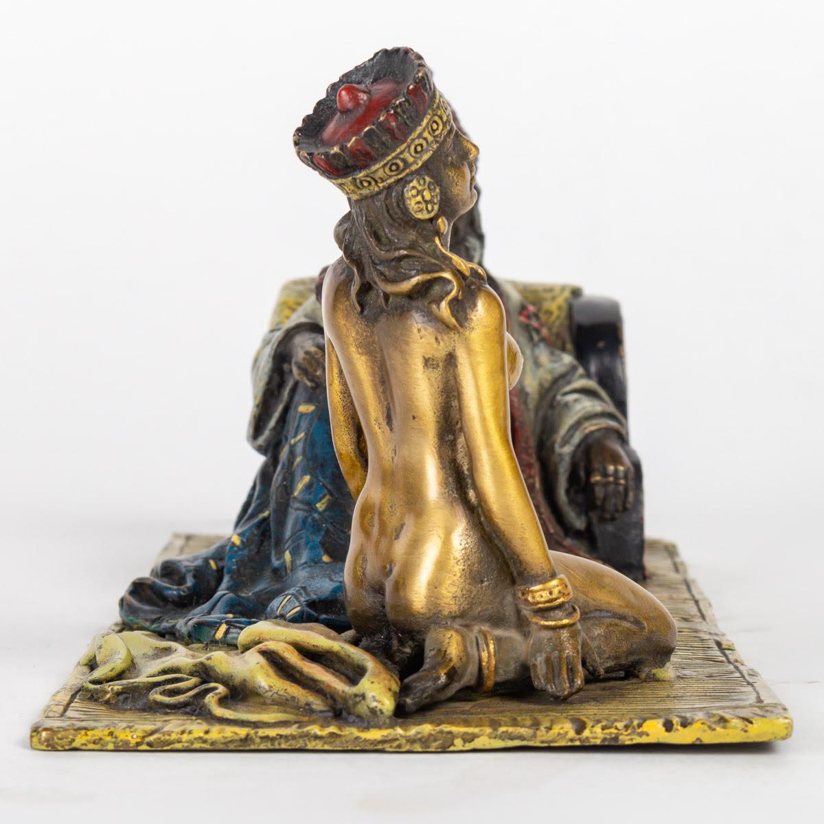 Sculpture by Franz Bergmann in Vienna Bronze, Orientalist. For Sale 1