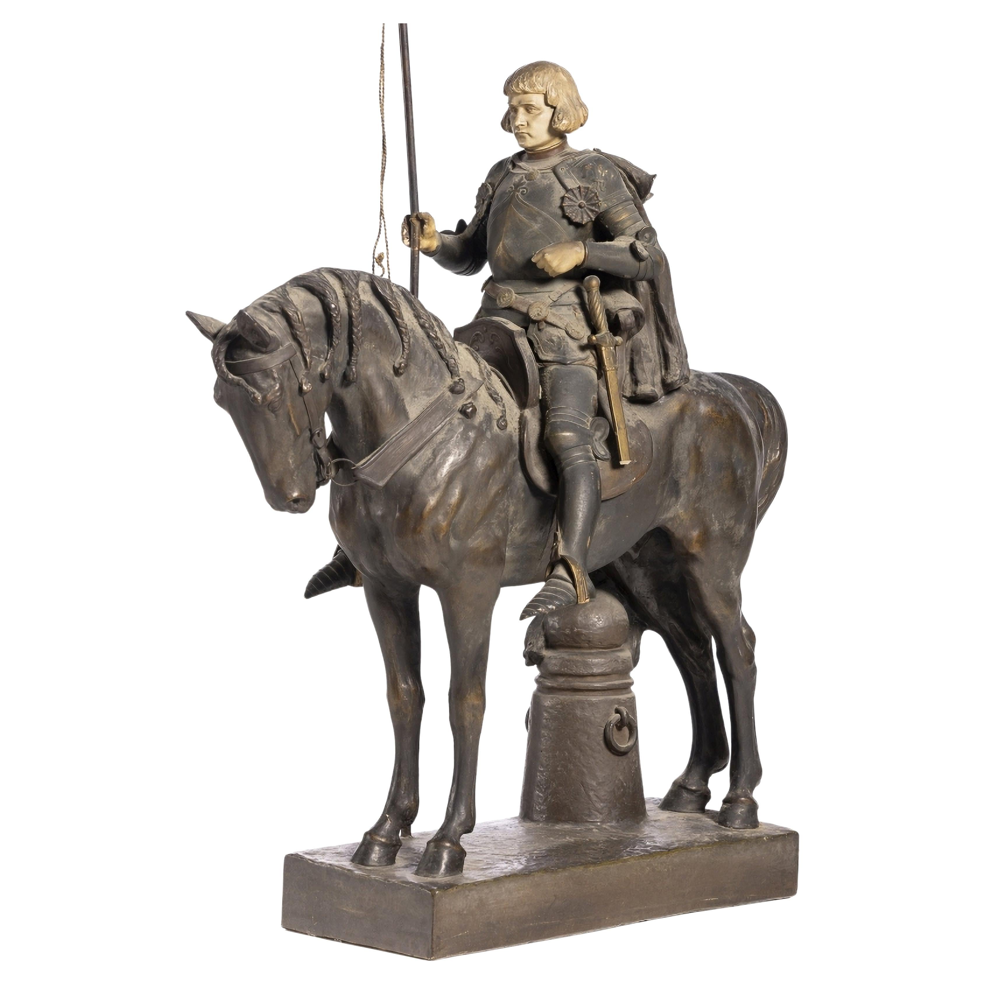 Sculpture by Friedrich Goldscheider (1845-1897) Austrian, 19th Century H: 119cm en vente