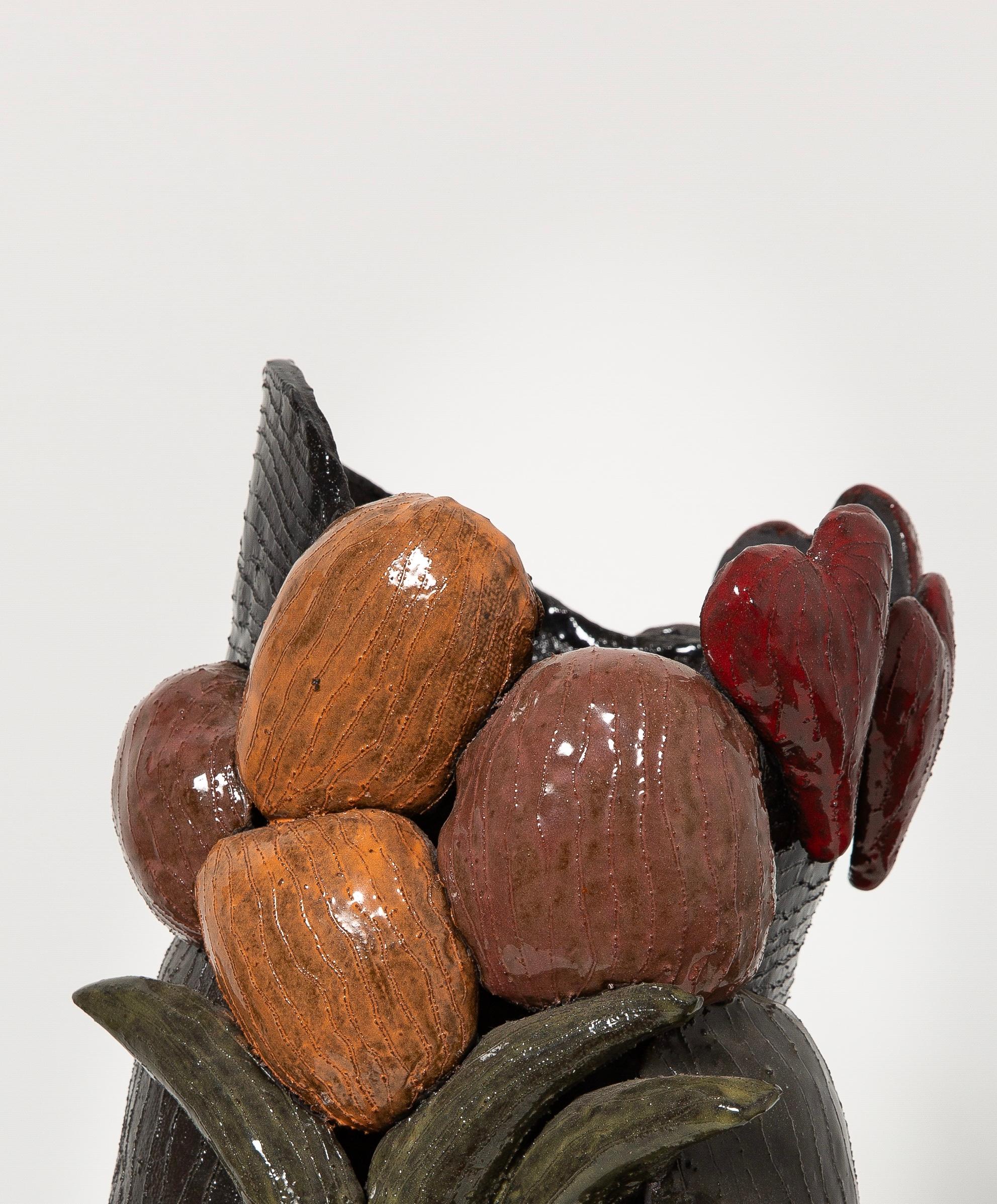Smaltato Scultura di Jacques Faus in vendita