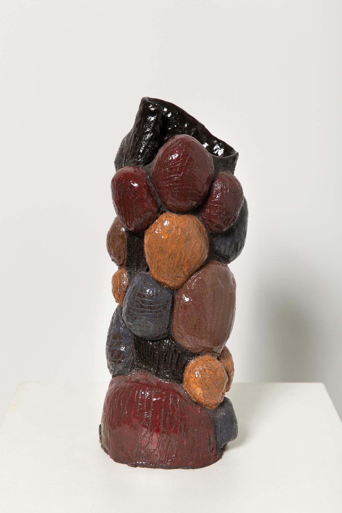 Glazed Sculpture by Jacque Faus For Sale