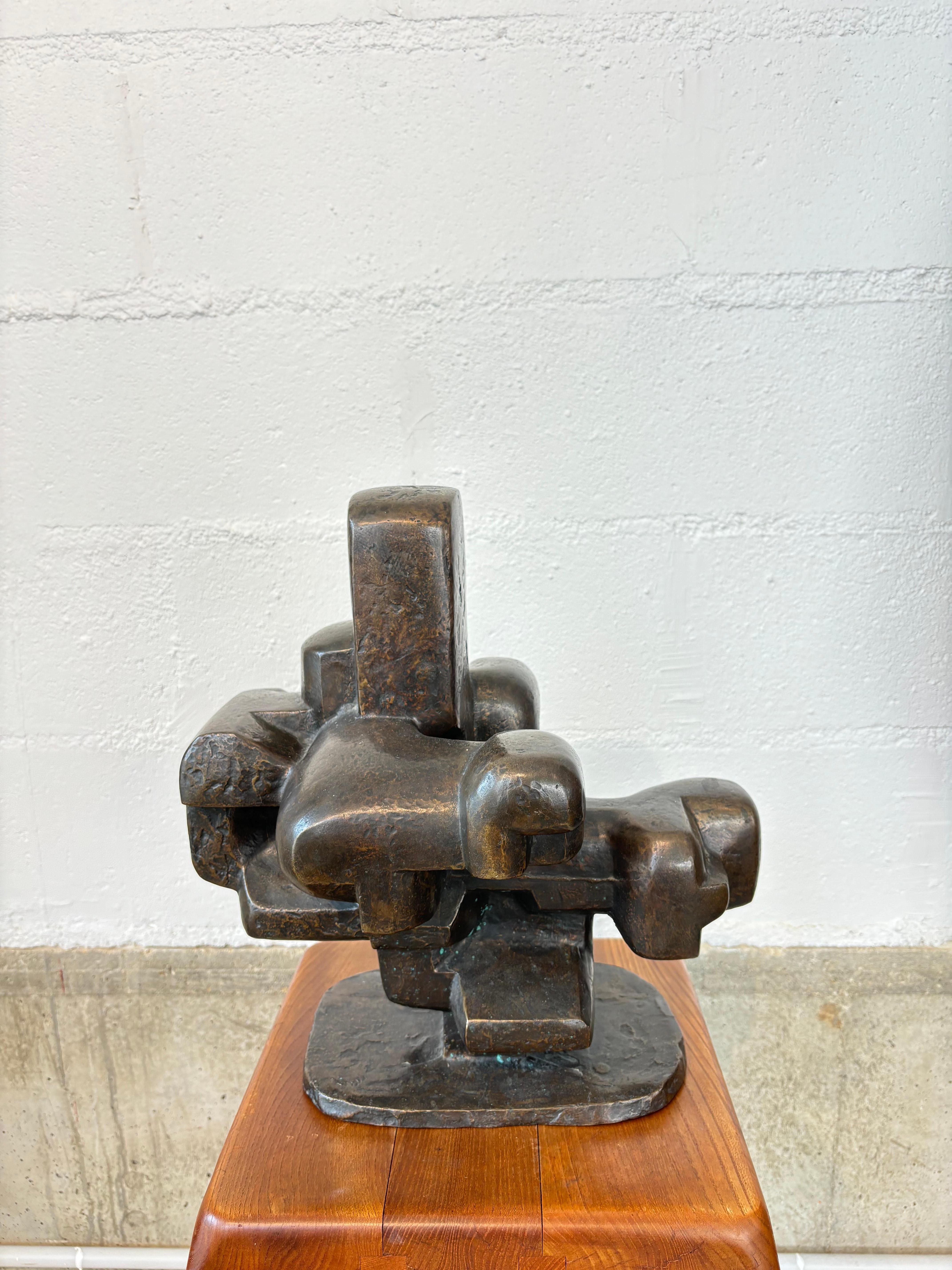 Jolie sculpture par Siegfried Jonas vers 1950 en bronze, très jolie fonte. 
