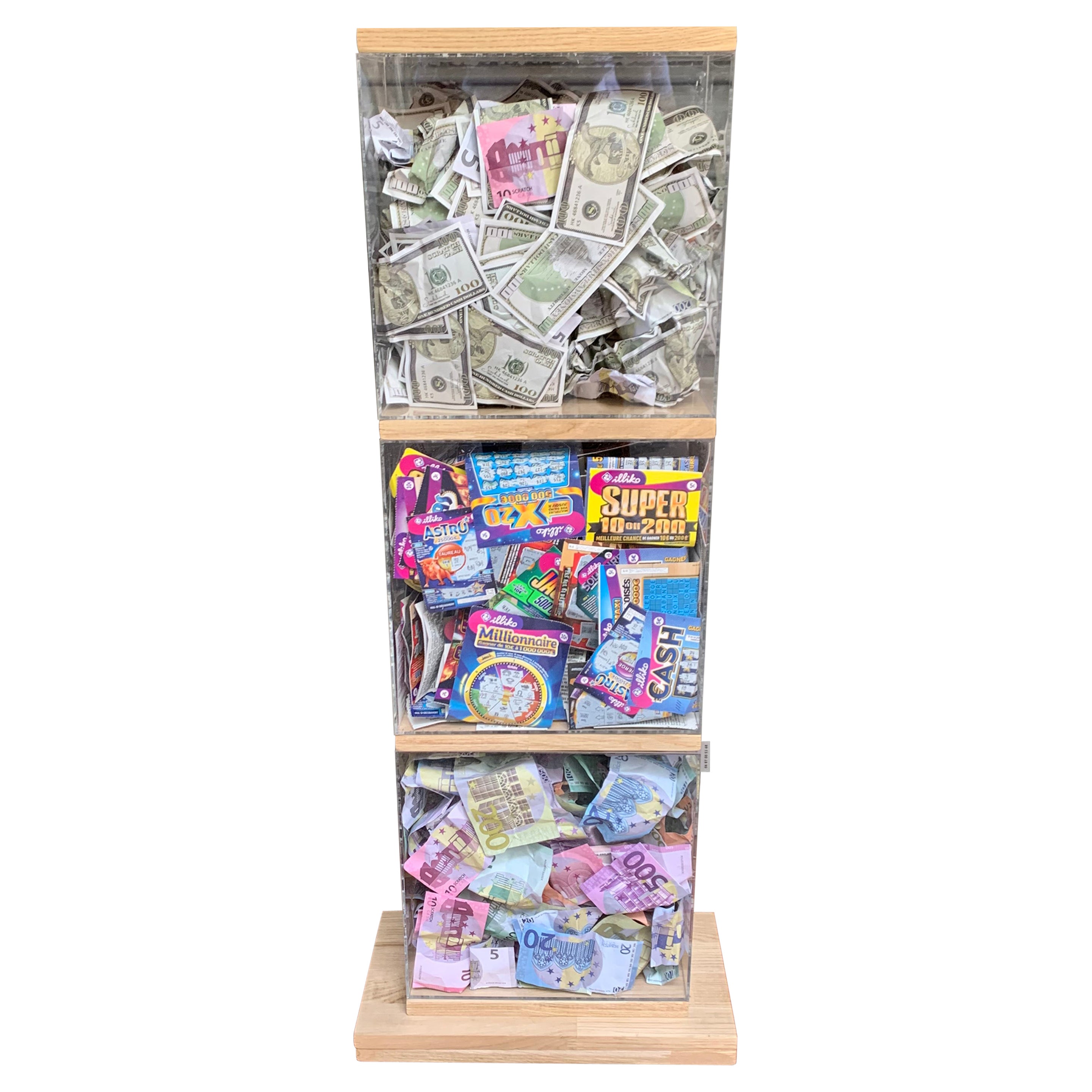 Sculpture "Cash Accumulation", Contemporary Work