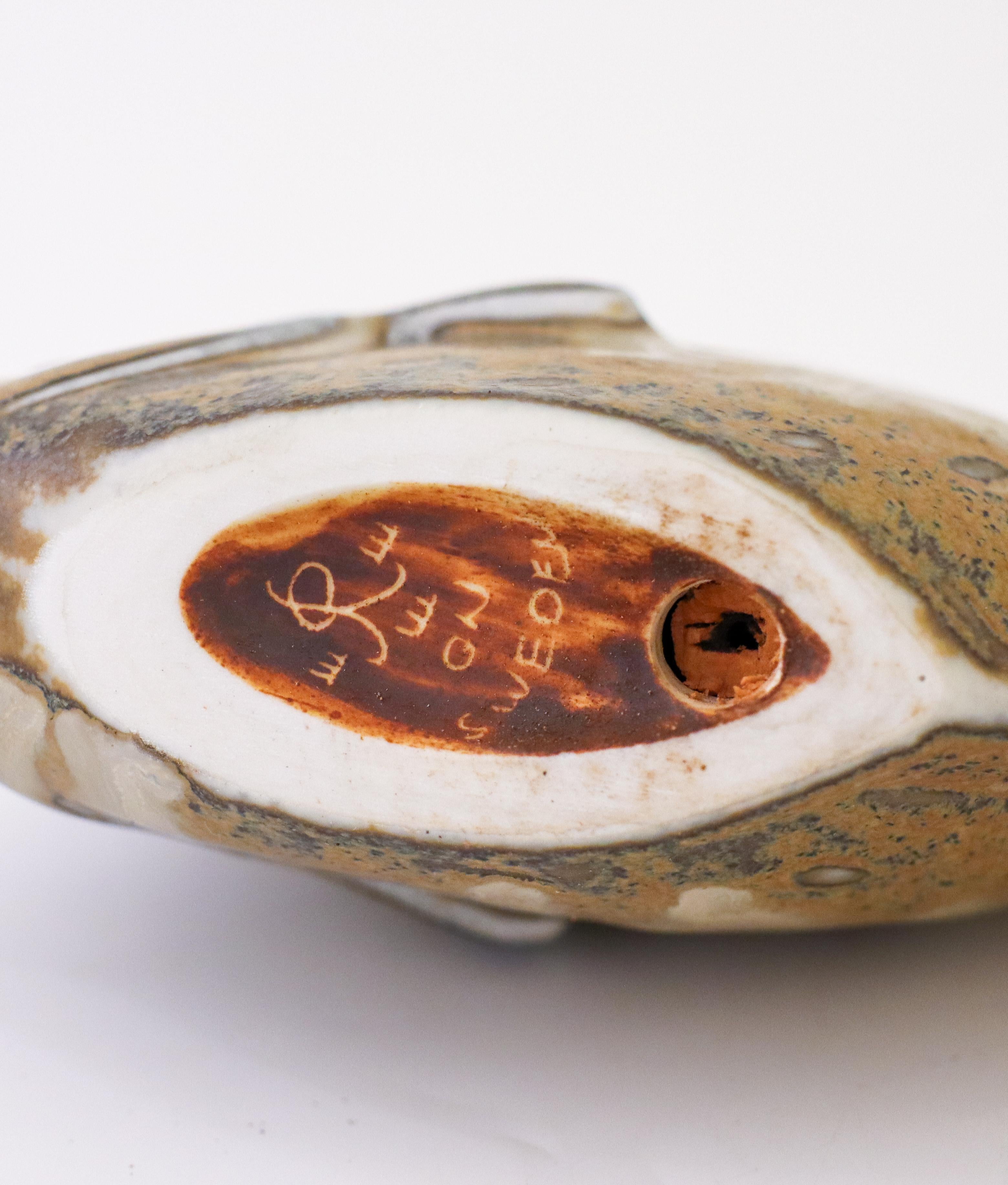 Swedish Sculpture Ceramic Fish - Gunnar Nylund - Rörstrand For Sale