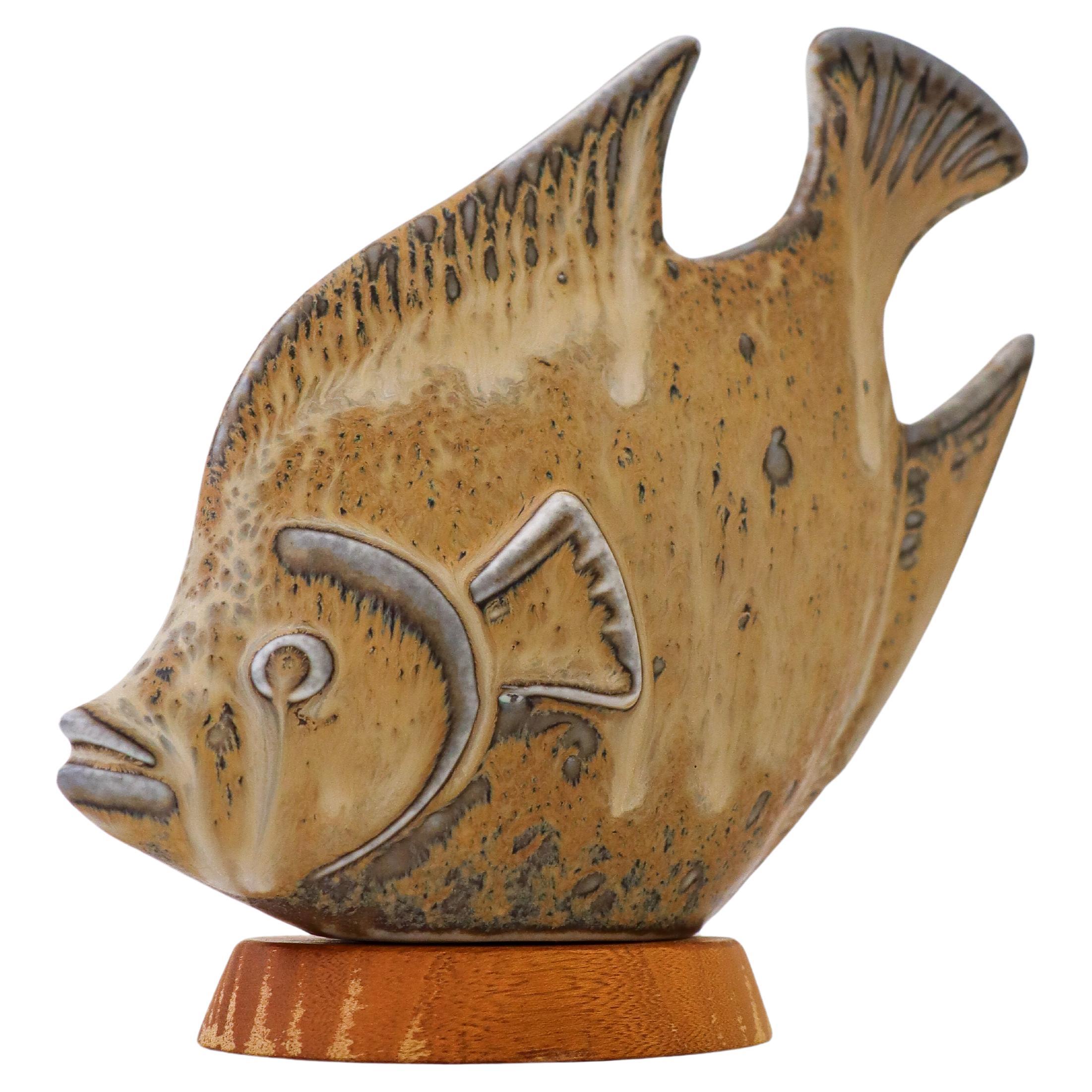 Skulptur Keramischer Fisch - Gunnar Nylund - Rörstrand im Angebot