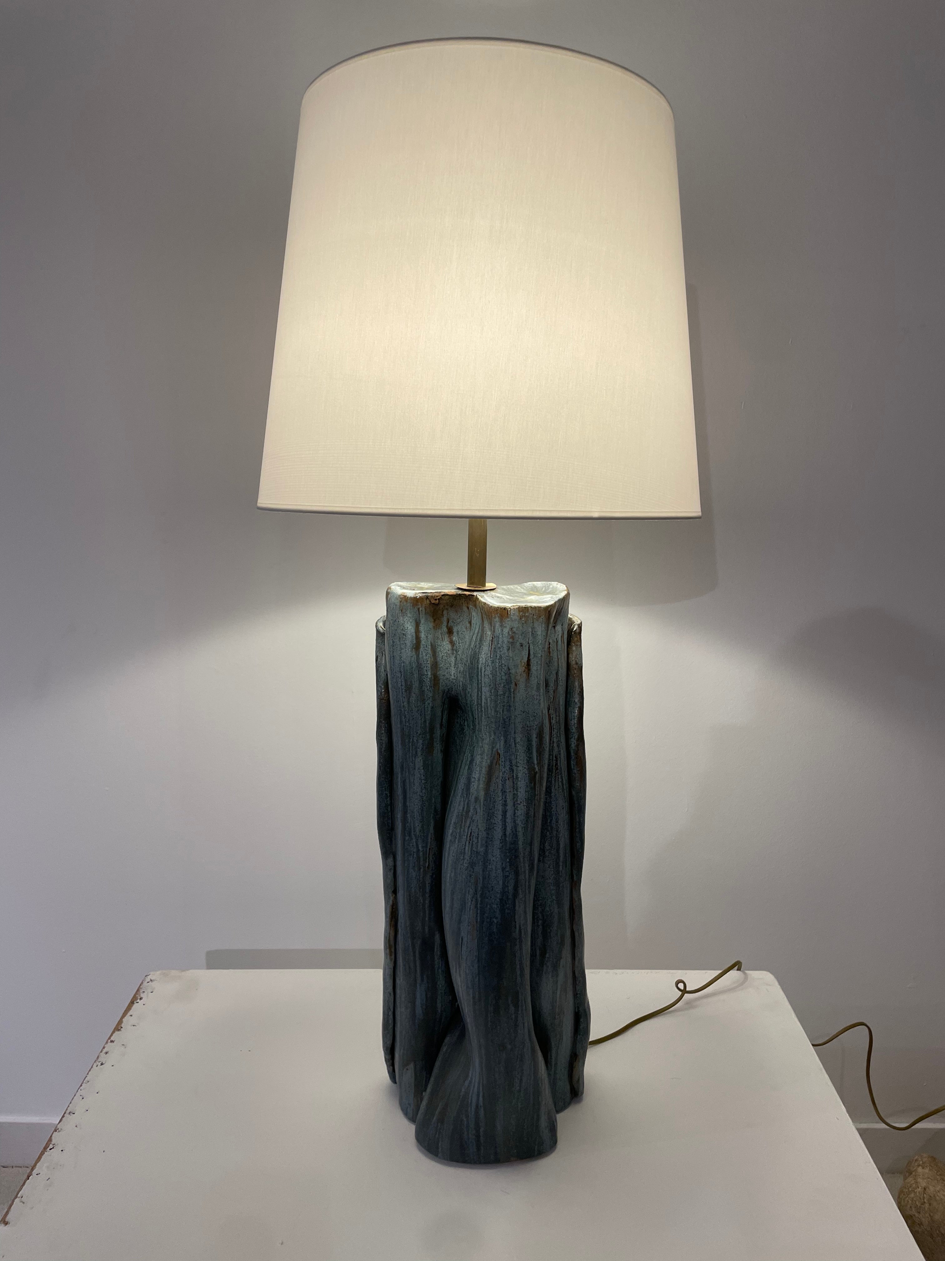 Ceramic Sculpture Lamp from 70S