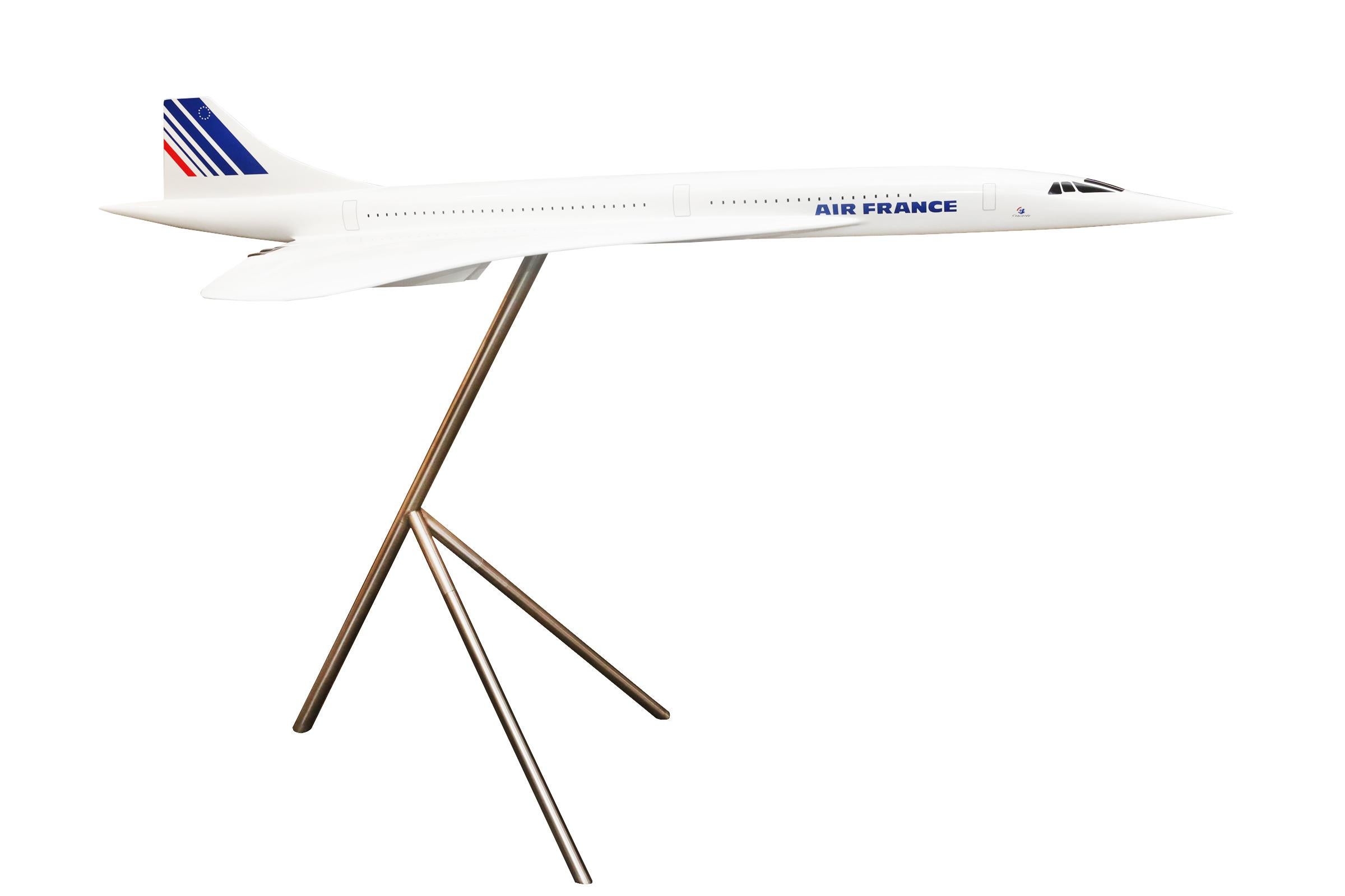 French Sculpture Concorde Model Scale 1/36 For Sale