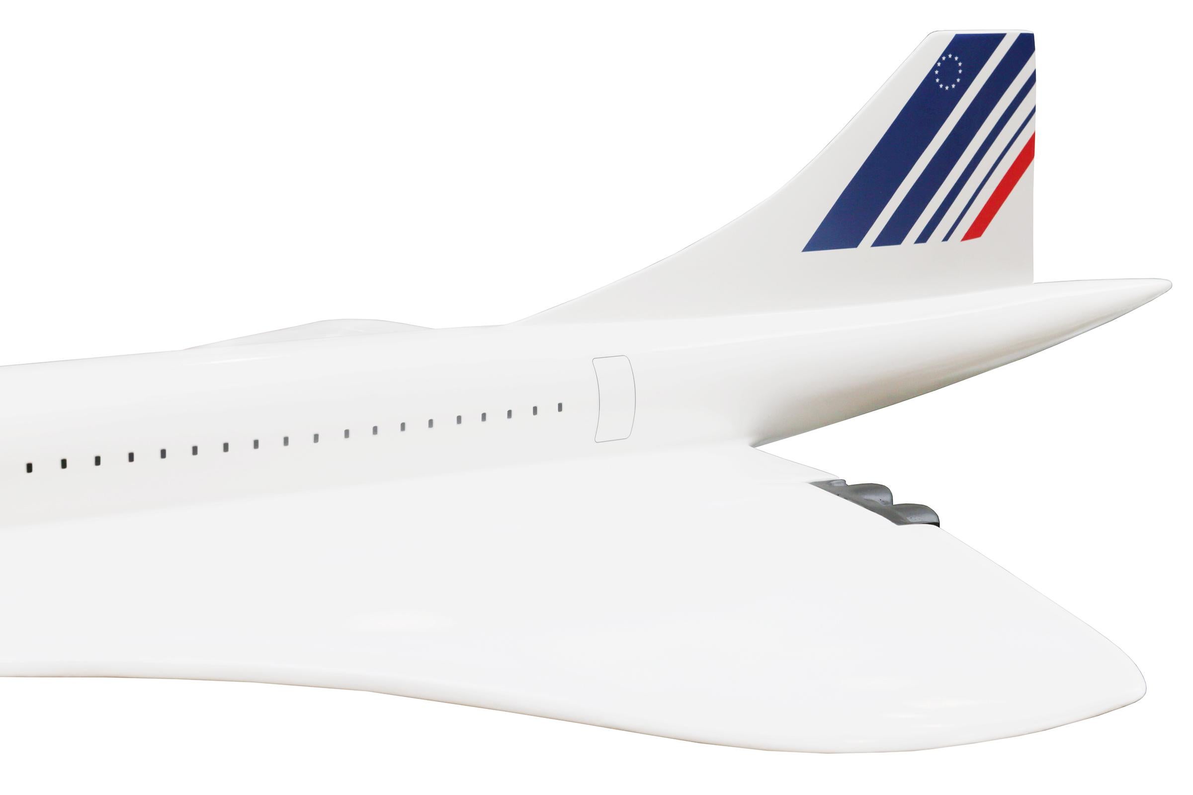 Contemporary Sculpture Concorde Model Scale 1/36 For Sale