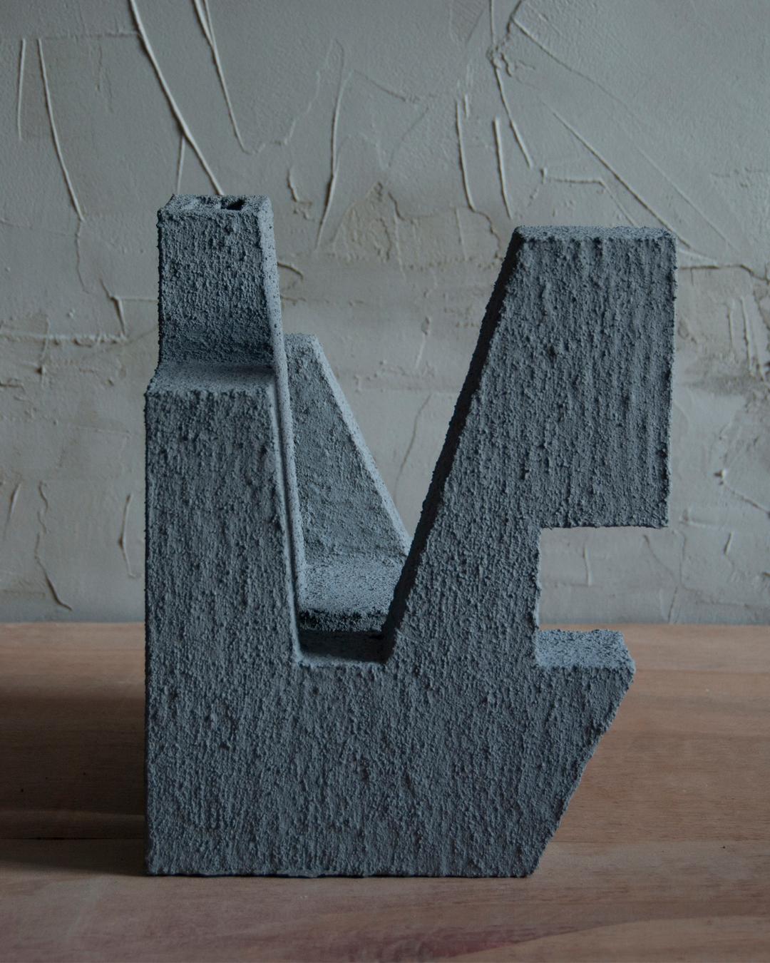 Hand-Crafted Sculpture Contemporary Geometric Constructivist Wood Concrete Grey- The Ship For Sale