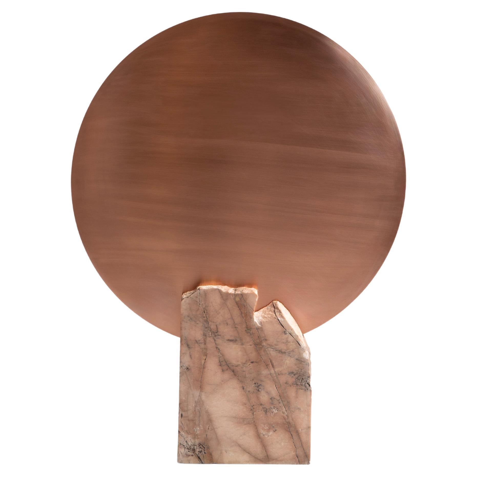 Sculpture, copper and marble sculpture, "Lento Atardecer VI" by Karian Amaya For Sale