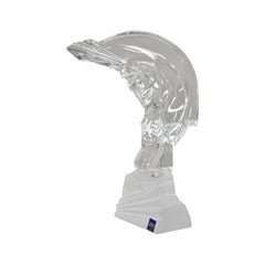 Scultura Cristal De Sevres in vetro di cristallo Statua di golfista