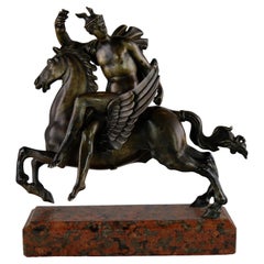 Sculpture Depicting Mercurius Riding Pegasus, Italy Made Around Year 1800