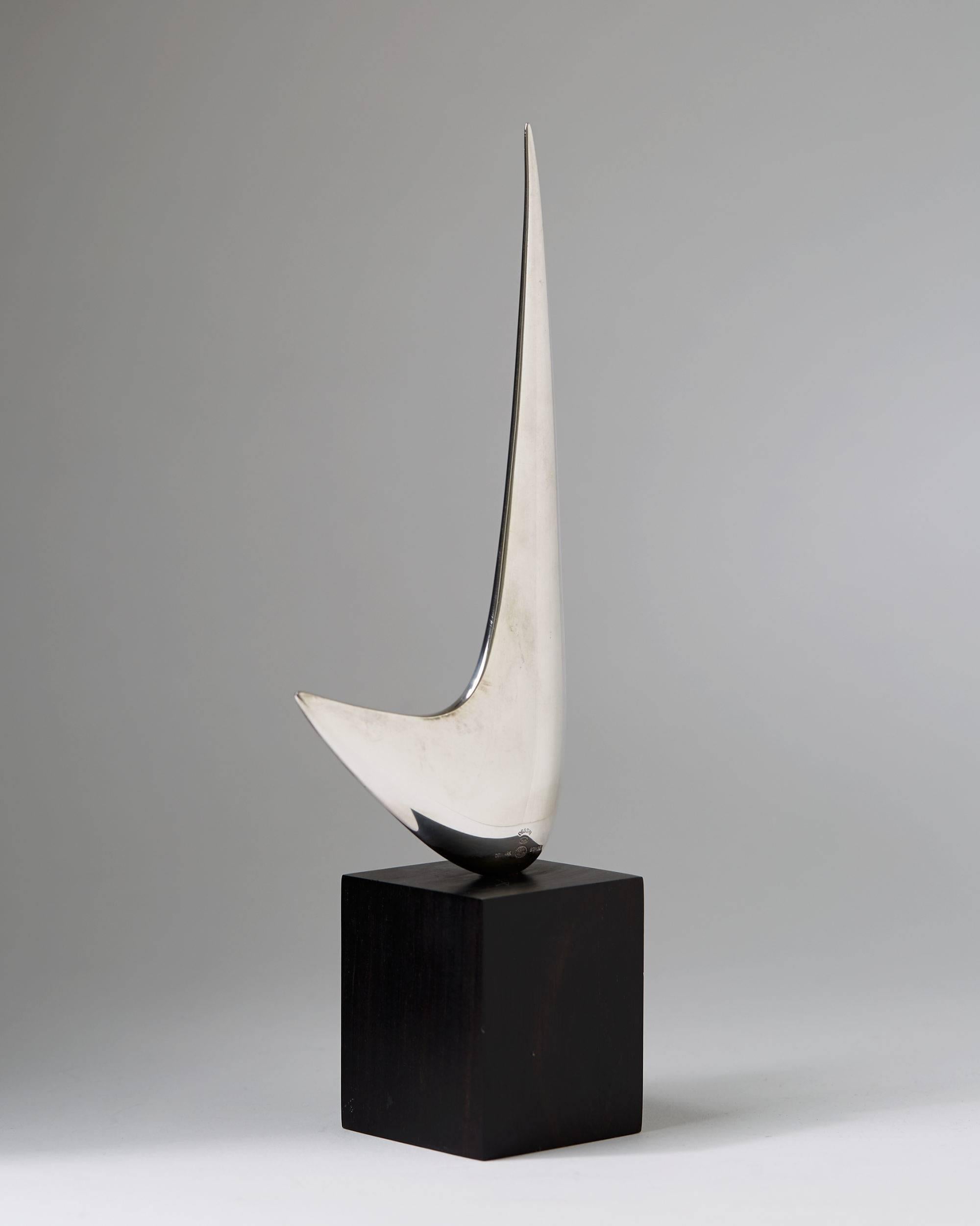 Skulptur entworfen von Henning Koppel für Georg Jensen, Dänemark, 1960er Jahre (Skandinavische Moderne) im Angebot