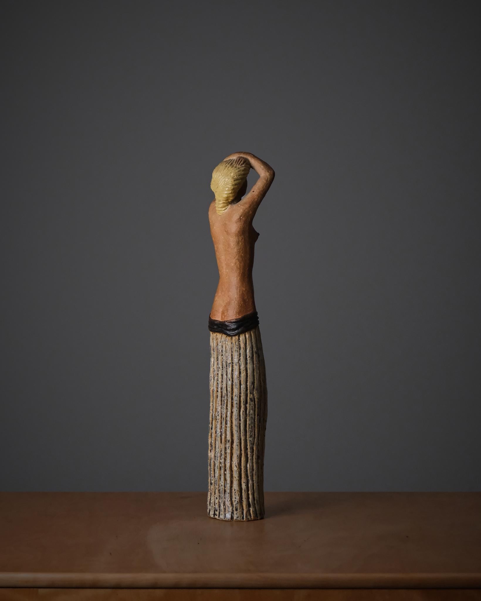 Sculpture designed by Stig Lindberg for Gustavsberg Studio, Sweden, 1940s (Skandinavische Moderne) im Angebot