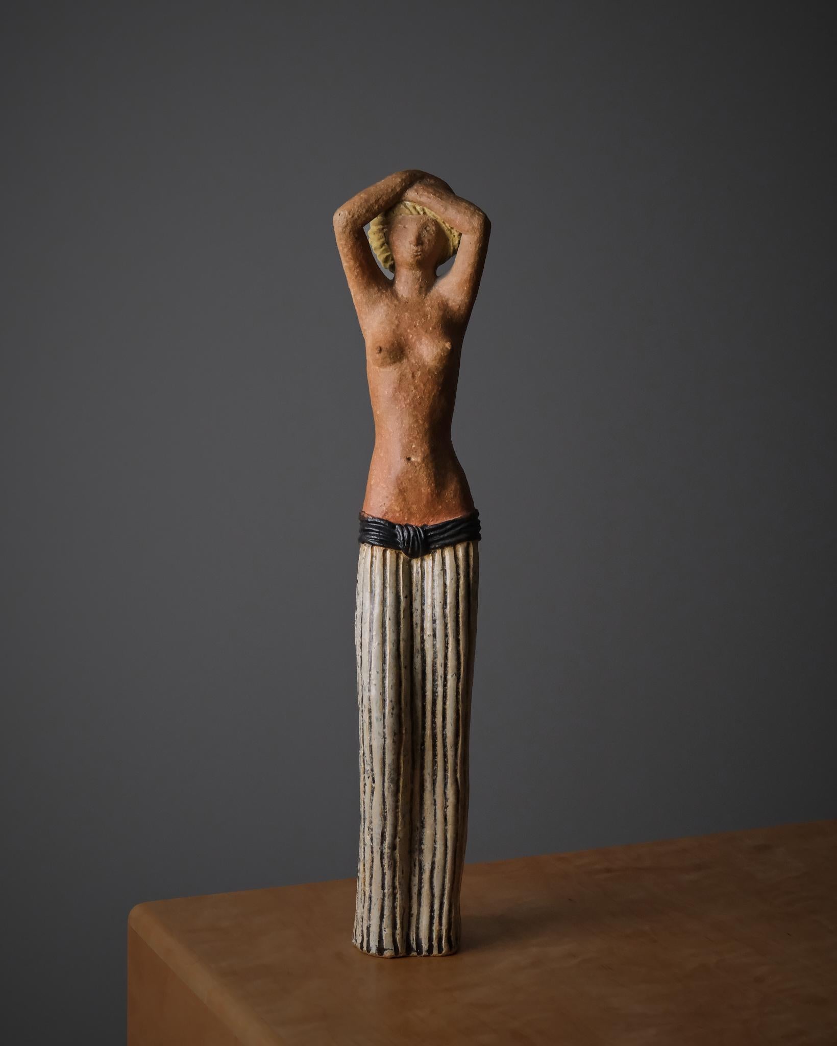 Sculpture designed by Stig Lindberg for Gustavsberg Studio, Sweden, 1940s im Angebot 1