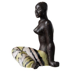 Escultura diseñada por Vicke Lindstrand, para Uppsala Ekeby, Suecia, 1947-1948.