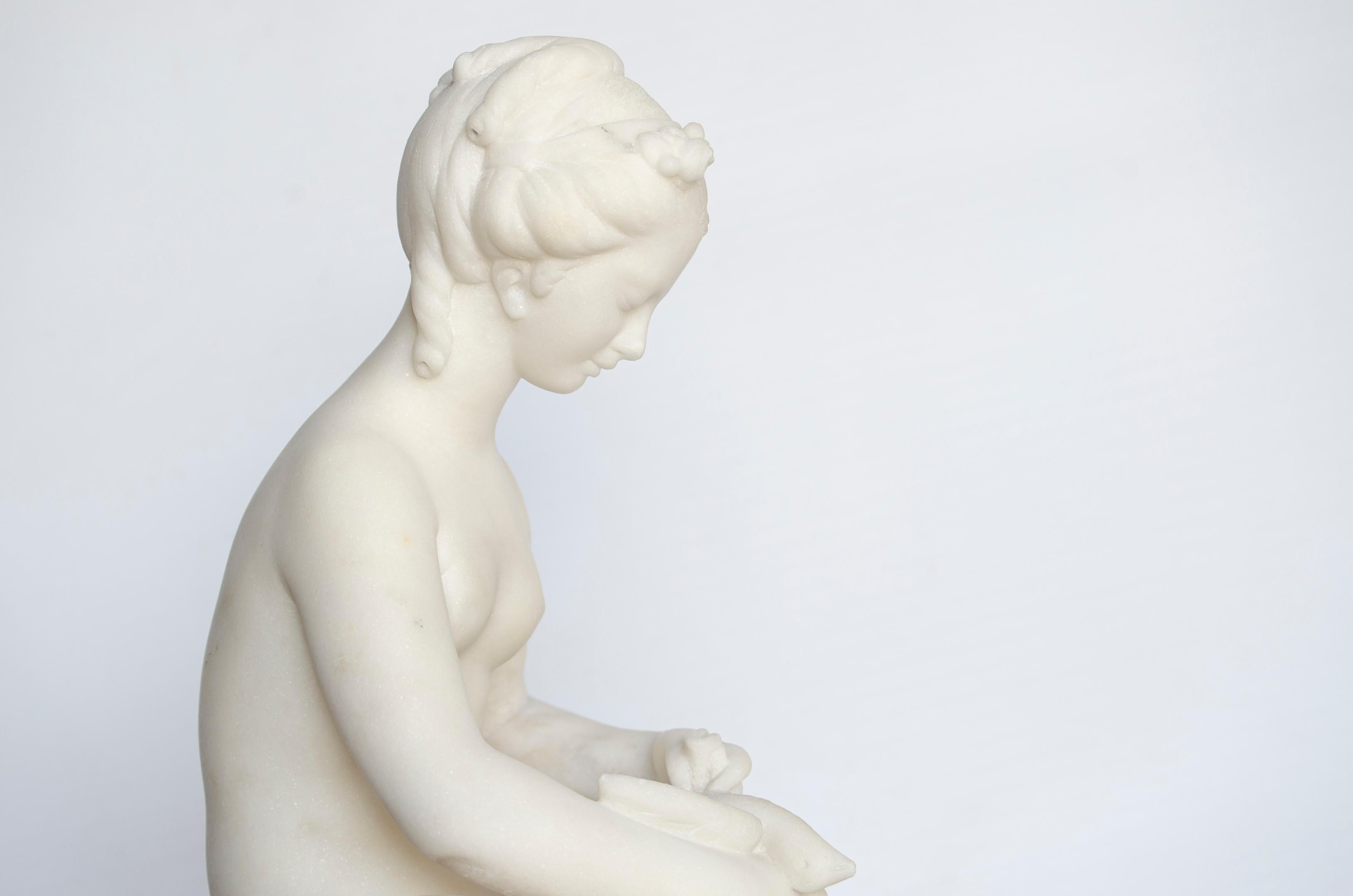 Early 20th Century Sculpture 'Diana the huntress' Marble