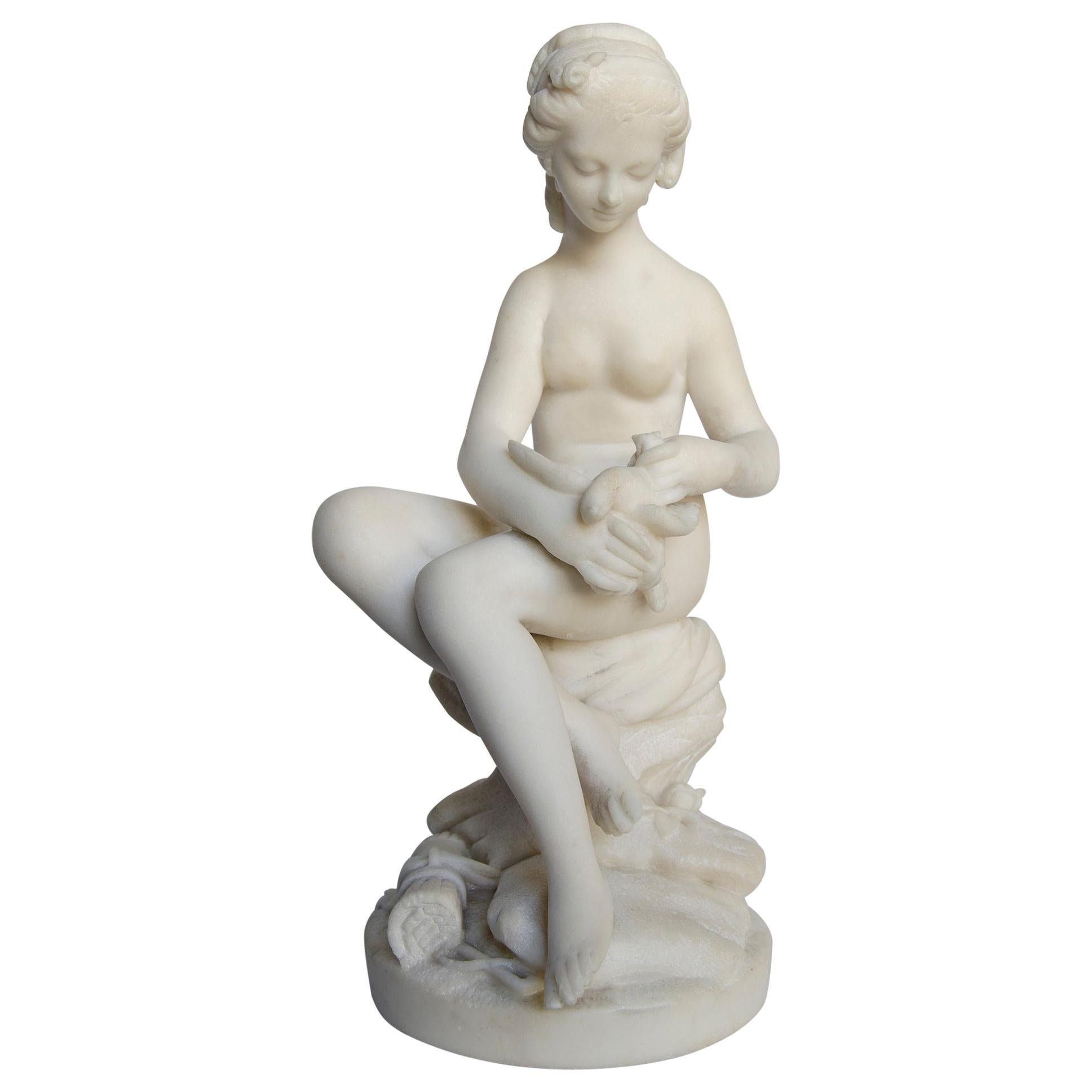 Sculpture 'Diana the huntress' Marble