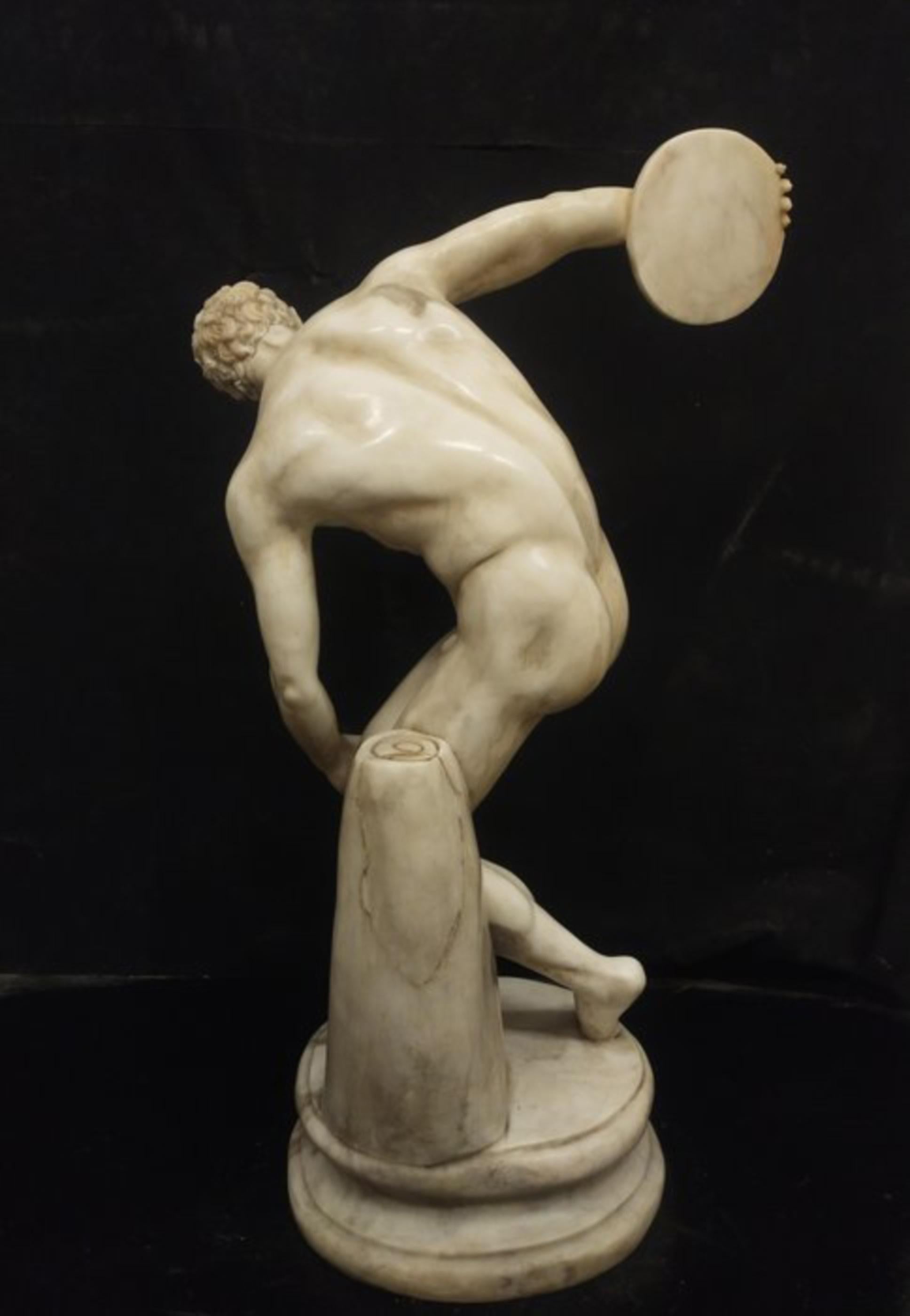 Scultura, Discobolo - 85 cm - Marmo in vendita 3